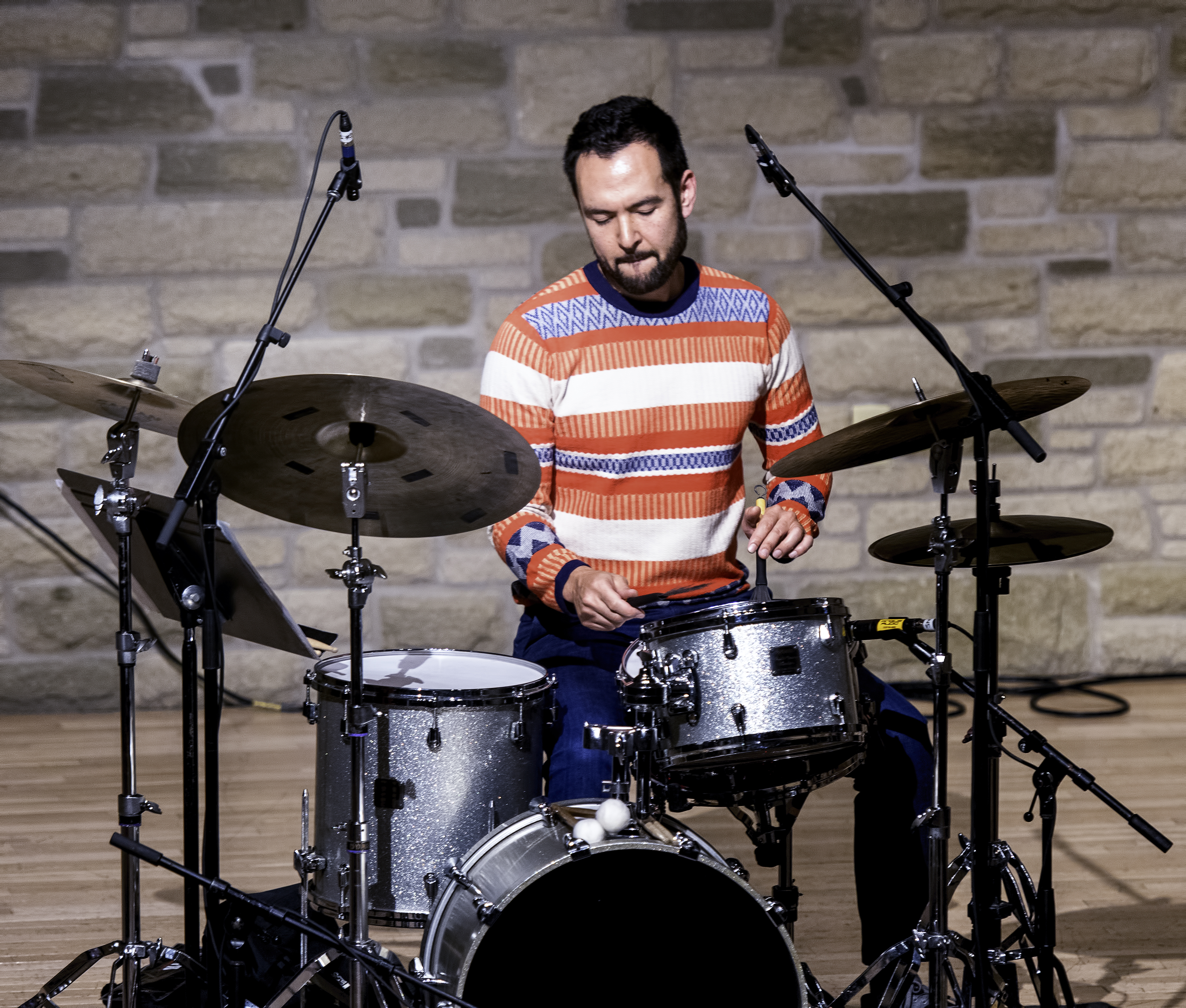 Tomas Fujiwara with 7 Poets Trio at the Guelph Jazz Festival 2019