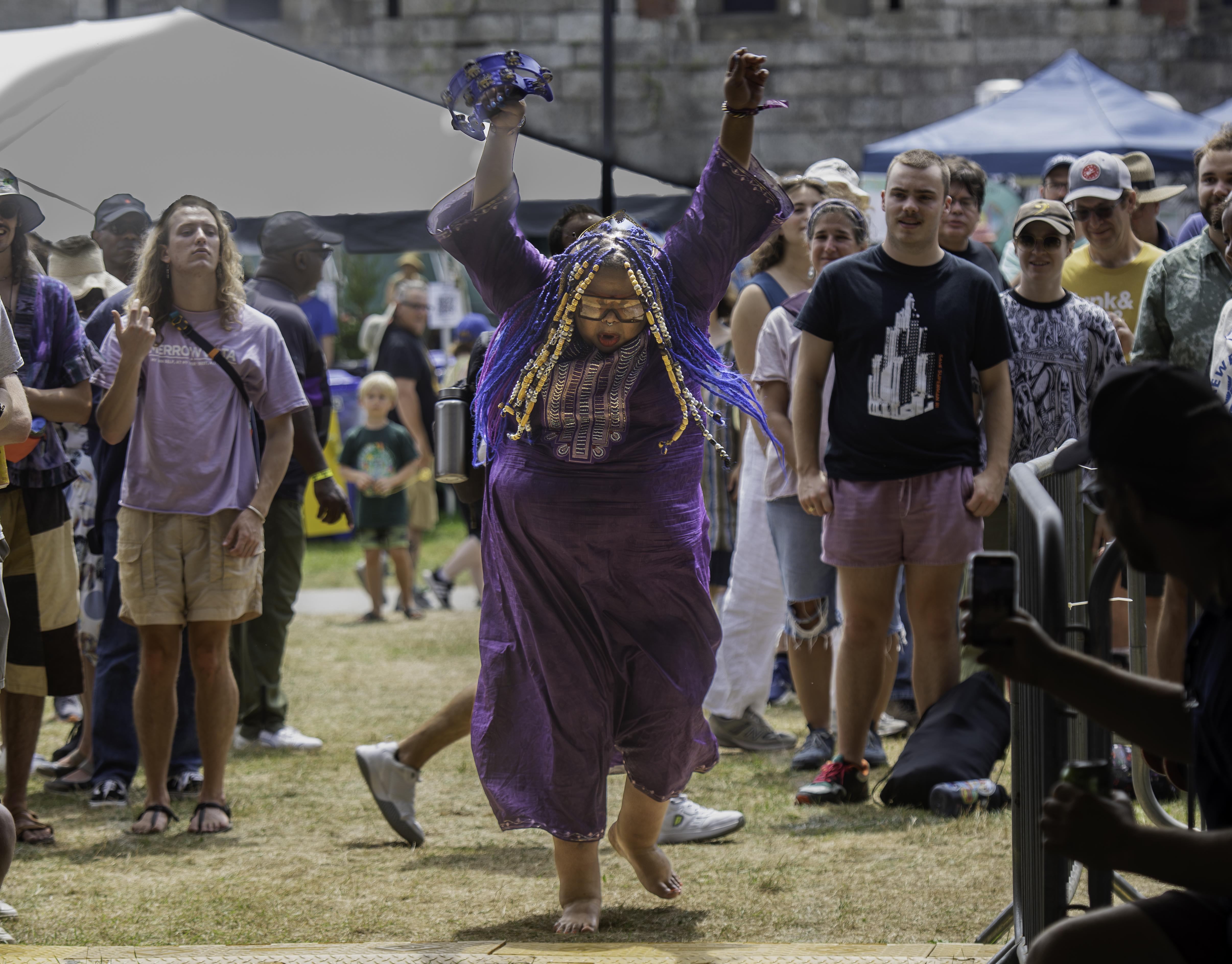 Angel Bat Dawid and Tha Brothahood at the Newport Jazz Festival 2023