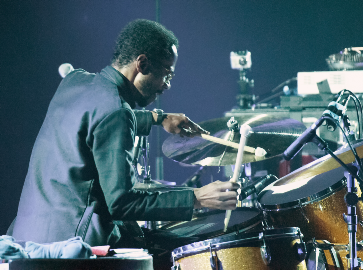 Brian Blade with Daniel Lanois at the Montreal International Jazz Festival