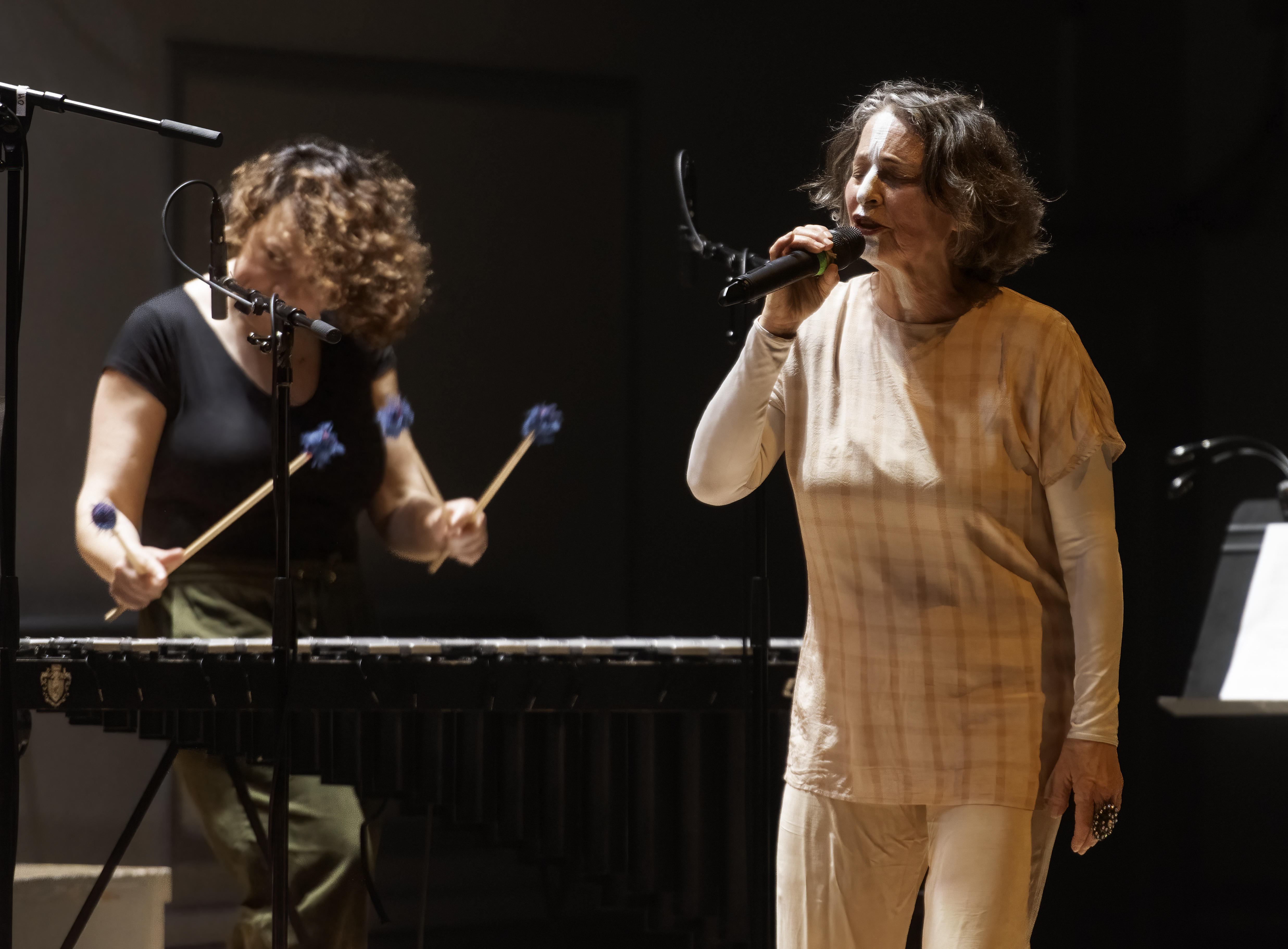 Patricia Nicholson Parker and Patricia Brenna at the Vision Festival