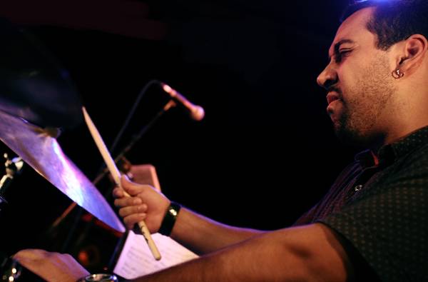 Antonio Sanchez with the "Scott Colley Quartet" at the Sud Des Alpes, Amr, Geneva, Switzerland, 2005