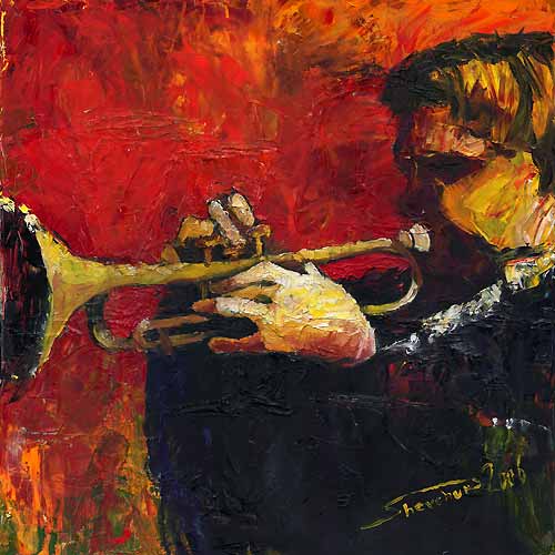 Jazz.Oil on canvas.50x50cm.2006.www.shevchukart.com