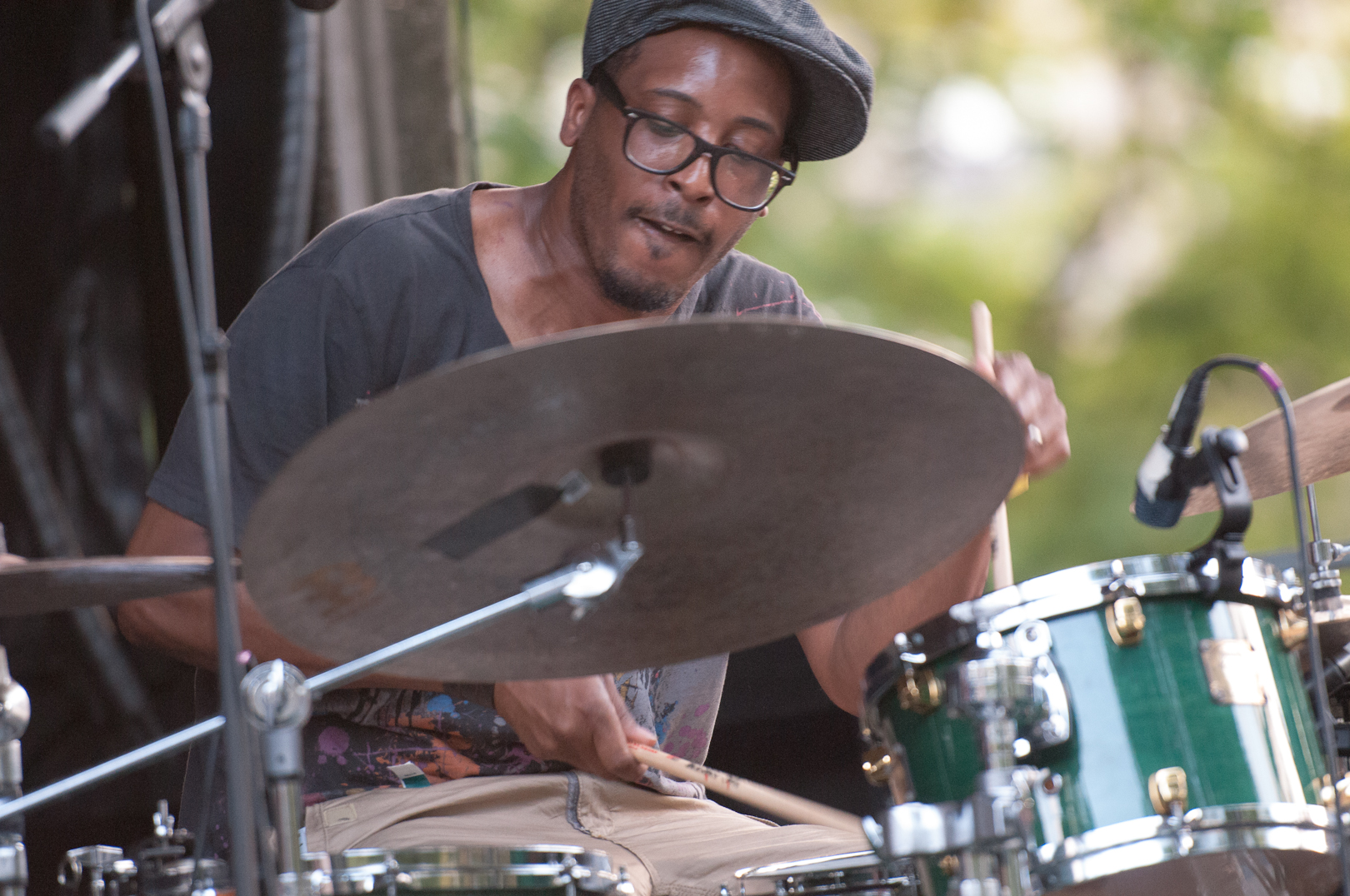 Emanuel Harrold with Gregory Porter at the Charlie Parker Jazz Festival 2012