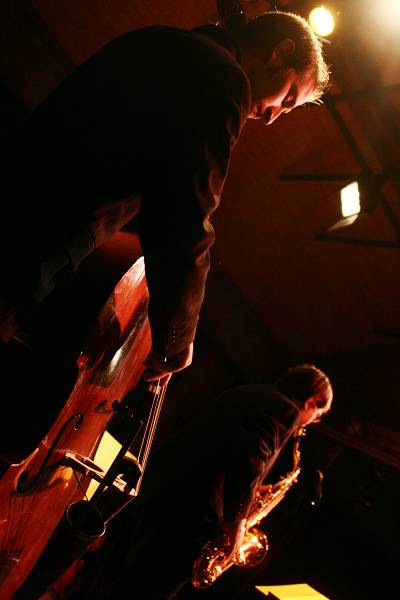 Manu Hagmann and Rene Hagmann with "Swing Session" at la Ferme Marignac, Geneva, Switzerland, 2006
