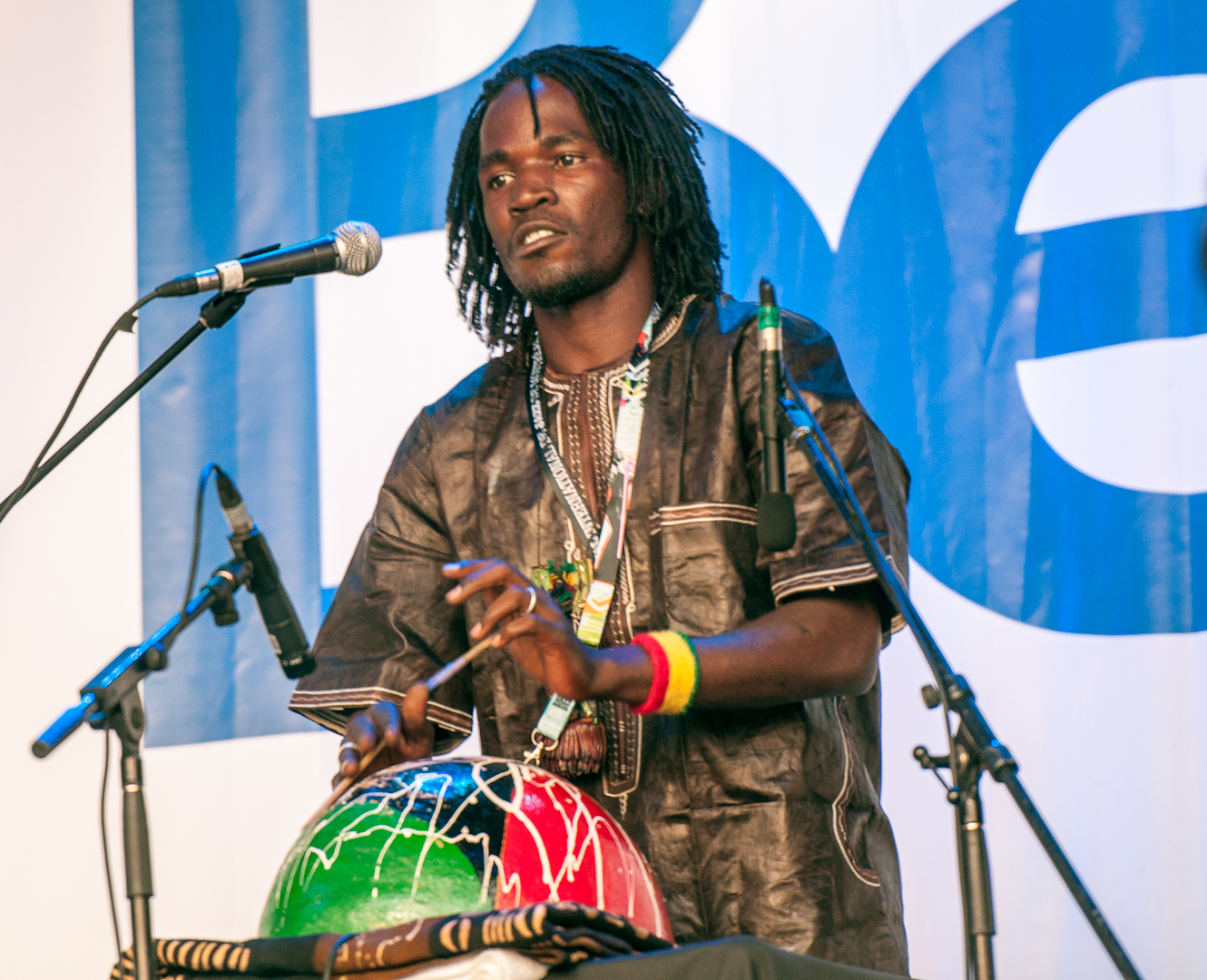 Alex Baba with Sidi Toure at the Montreal International Jazz Festival 2012