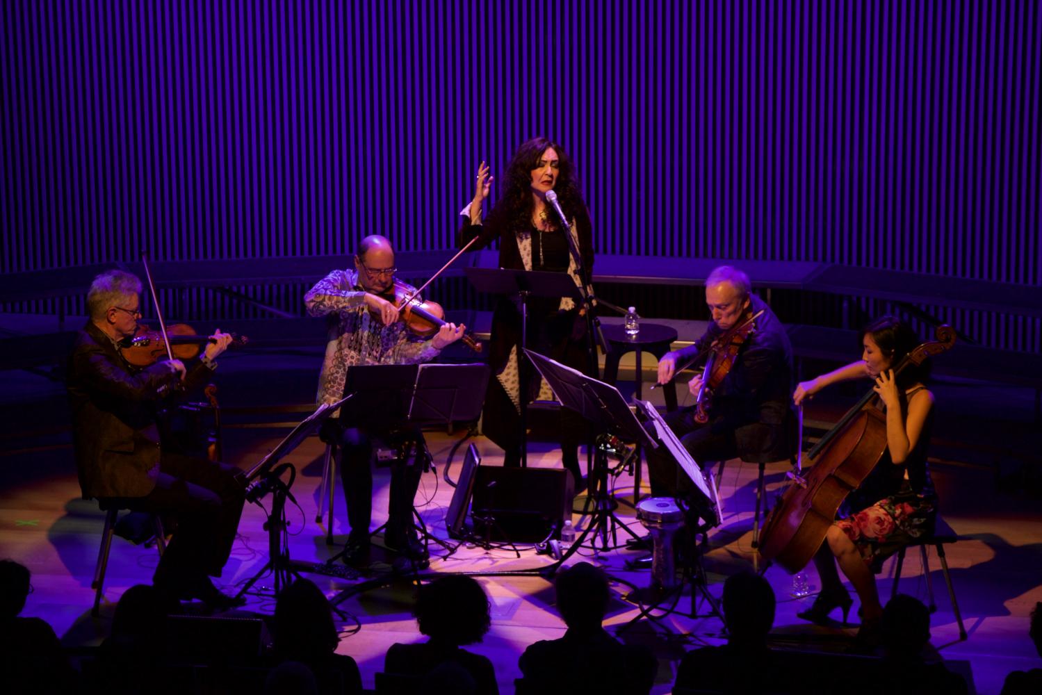 Mahsa Vahdat With The Kronos Quartet At Kronos Festival 2017