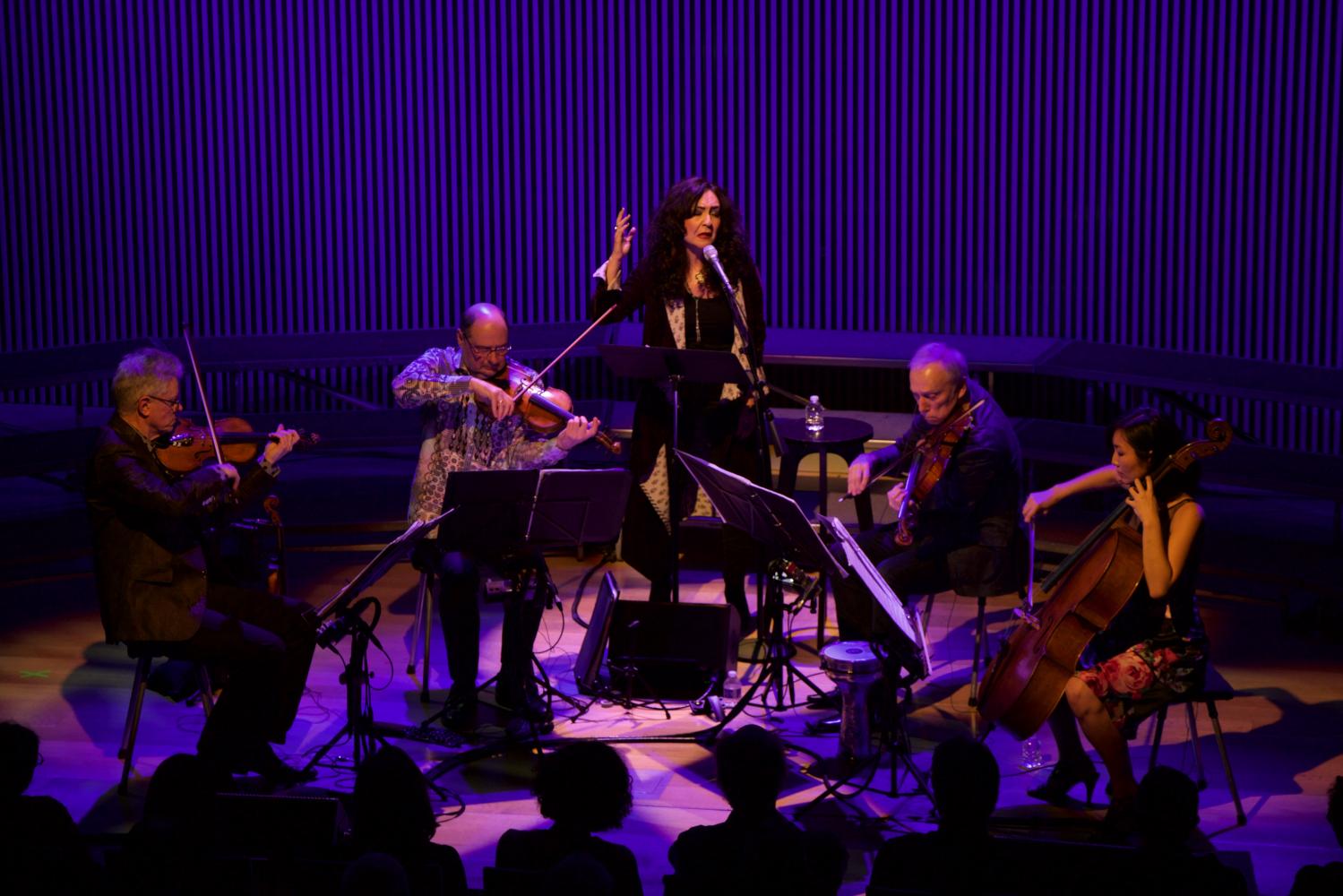 Mahsa Vahdat With The Kronos Quartet At Kronos Festival 2017