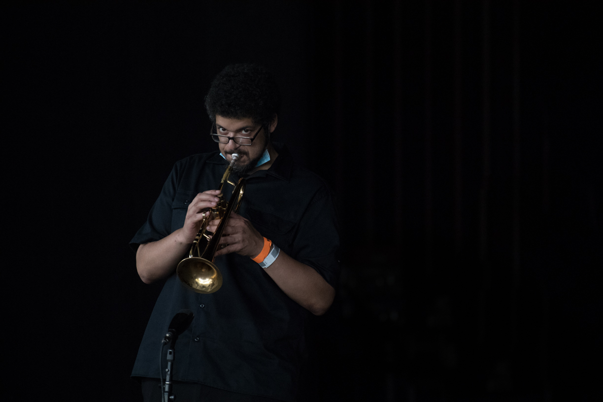 Josh Evans at the 2021 Freihofer's Saratoga Jazz Festival