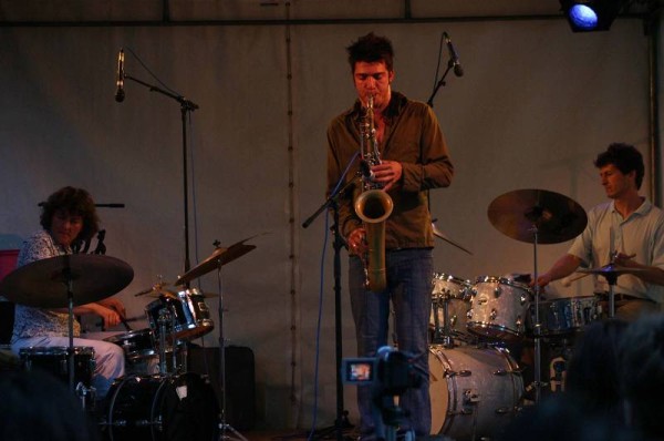Beatrice Graf, Guillaume Perret and Herve Provini with "Trio Graf-Perret- Provini" at L'Amr Aux Cropettes, Geneva, Switzerland,