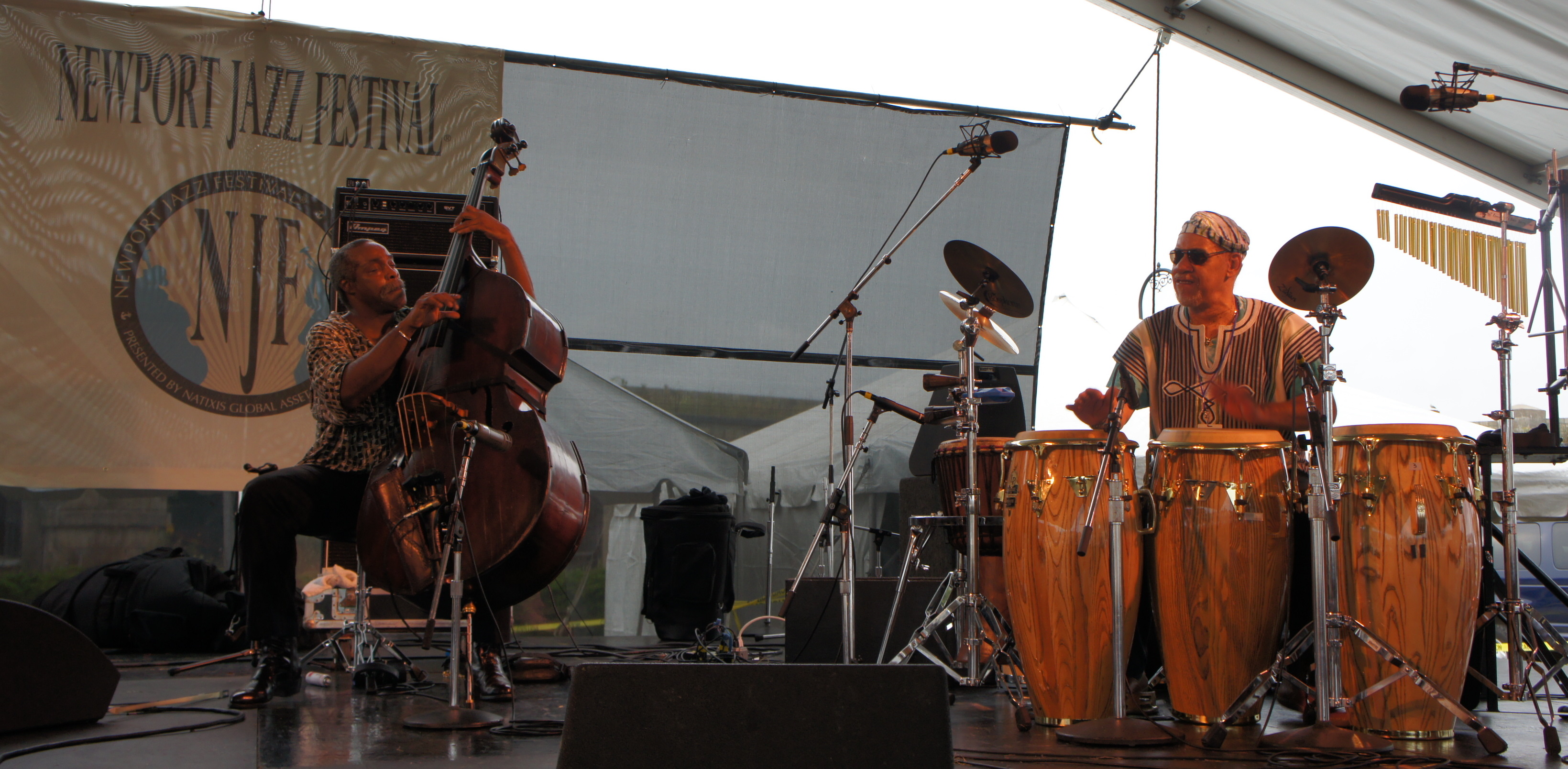 Alex Blake, Bass and Neil Clarke, African Percussion, Newport 2011