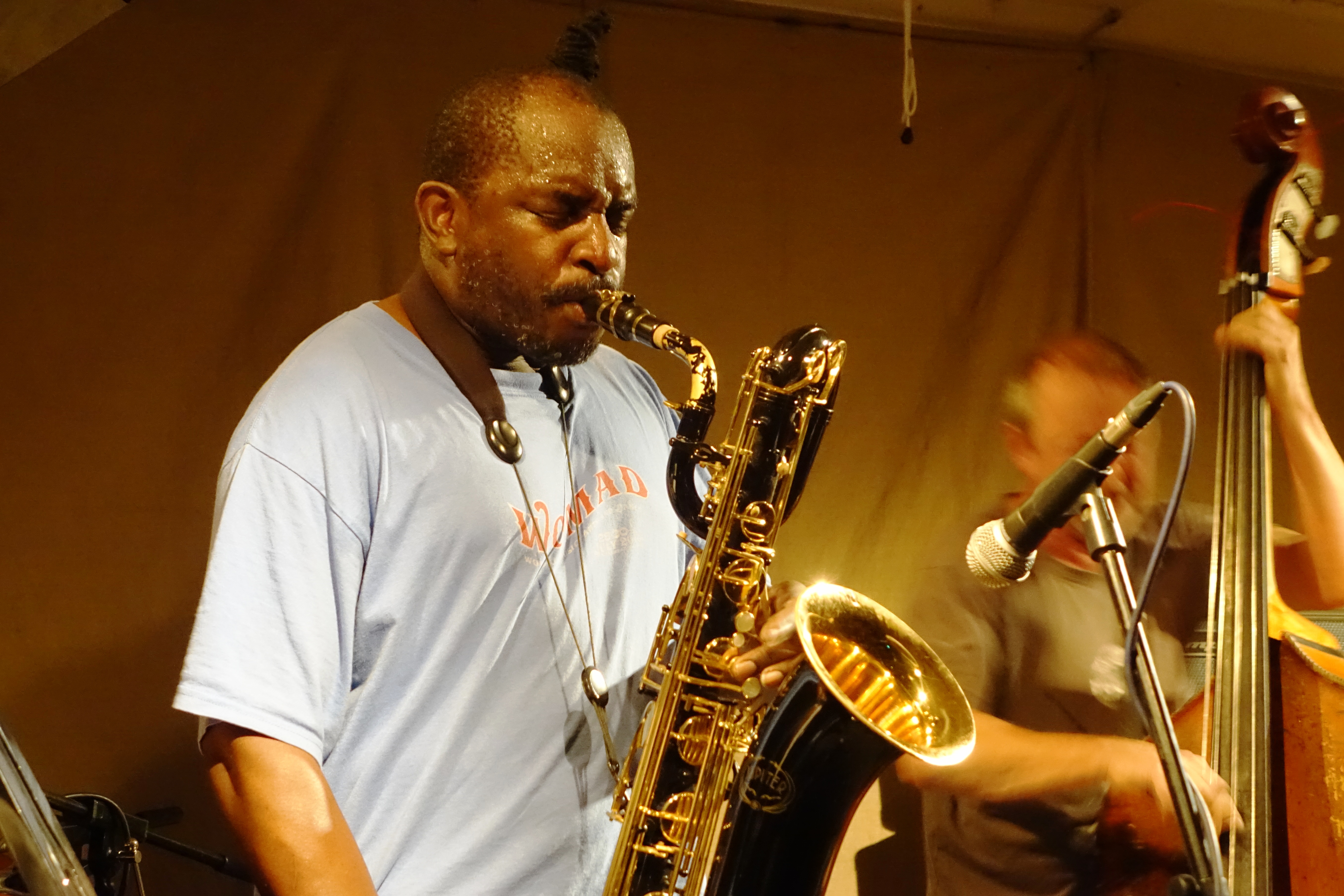 Jason Yarde and John Edwards at Cafe Oto, London in October 2018