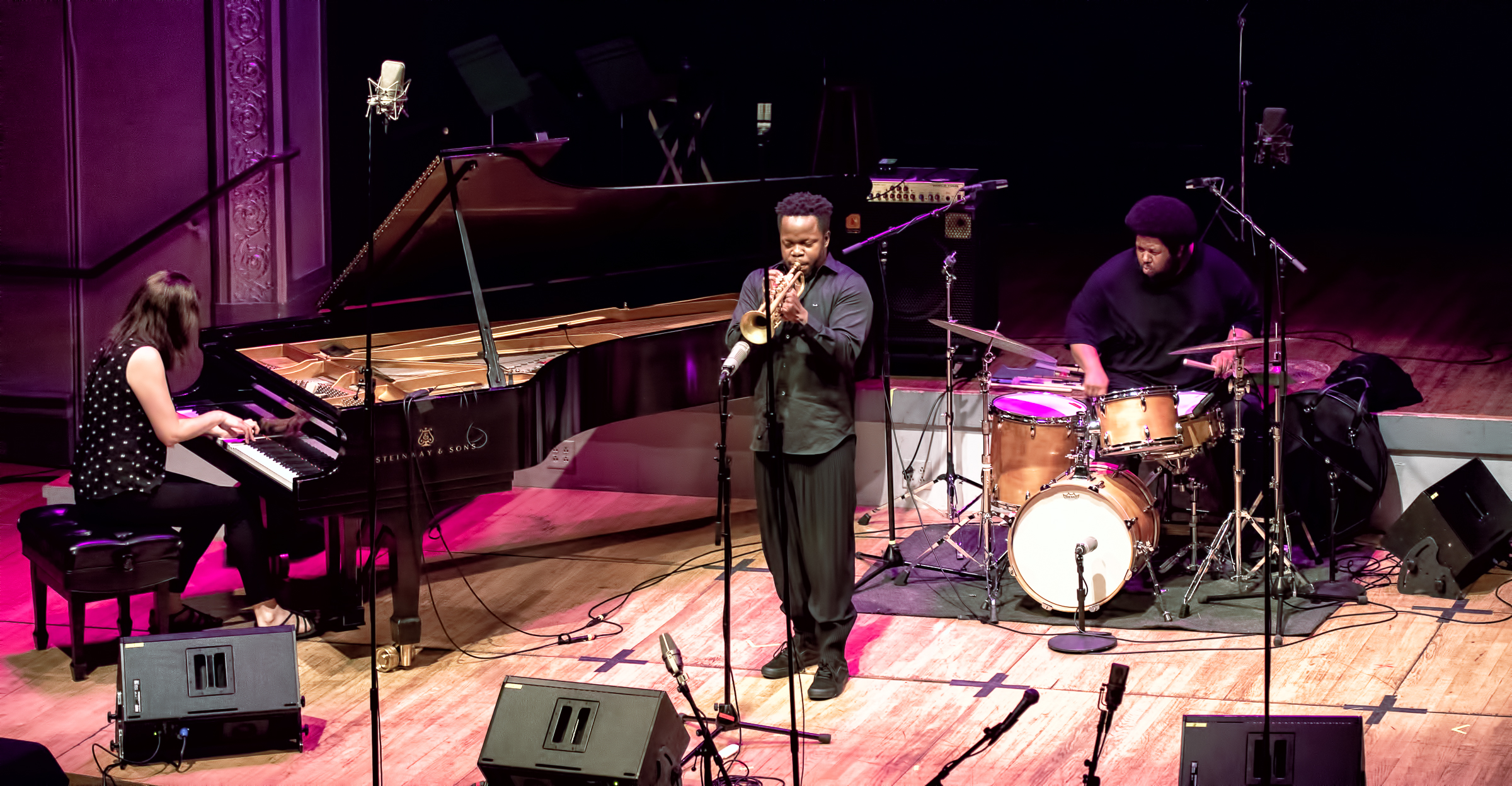 Kris Davis, Ambrose Akinmusire and Tyshawn Sorey At the Vision Festival 2018