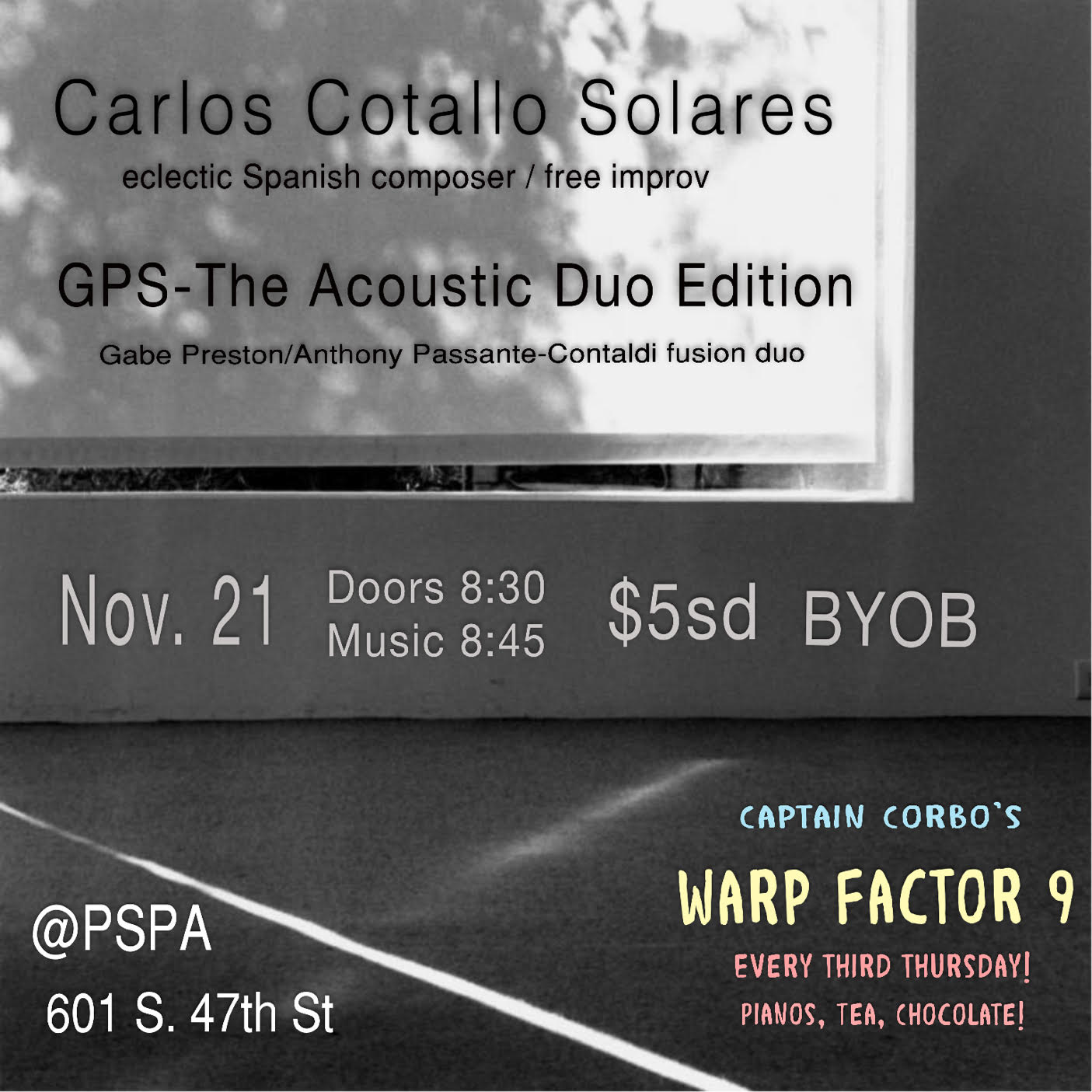 Warp Factor 9: Carlos Cotallo Solares / GPS - The Acoustic Duo Edition