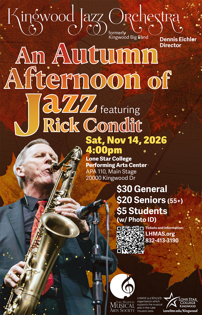 Kingwood Jazz Orchestra featuring Rick Condit — jazz photo by William Chenault | All About Jazz