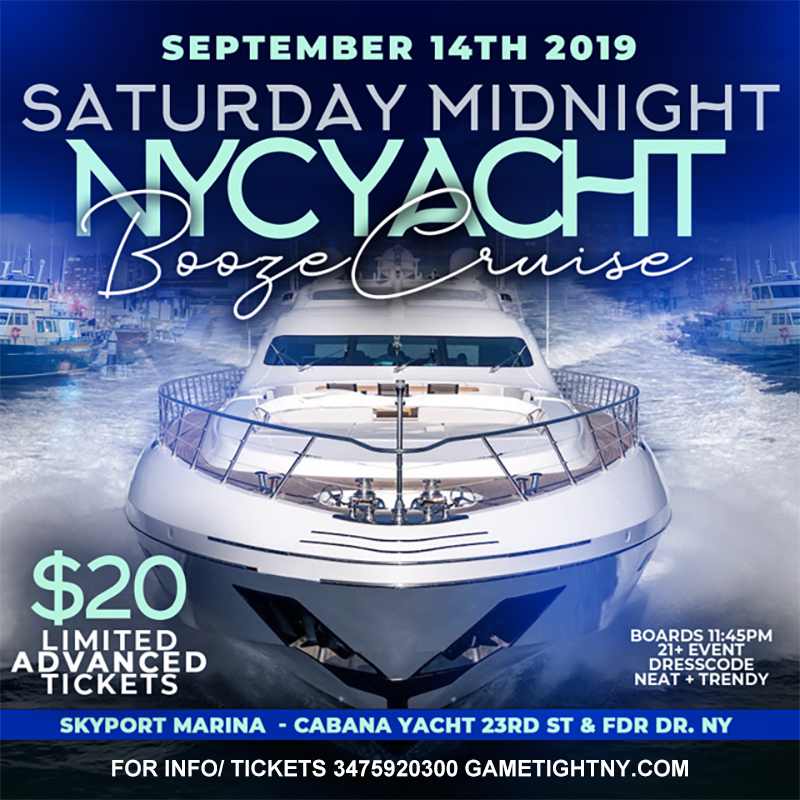 Manhattan Saturday Midnight Yacht Party Booze Cruise At Skyport Marina