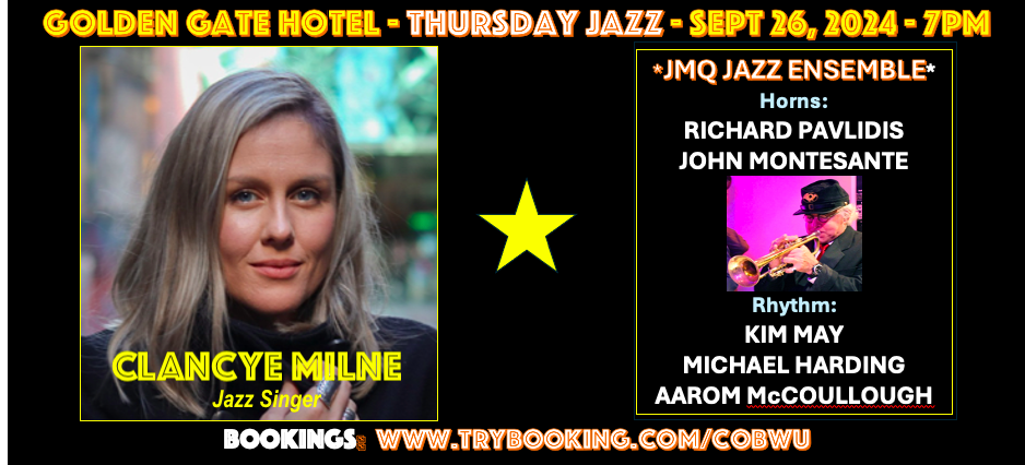 Clancye Milne & Richard Pavlidis Feat. With JMQ Jazz Ensemble