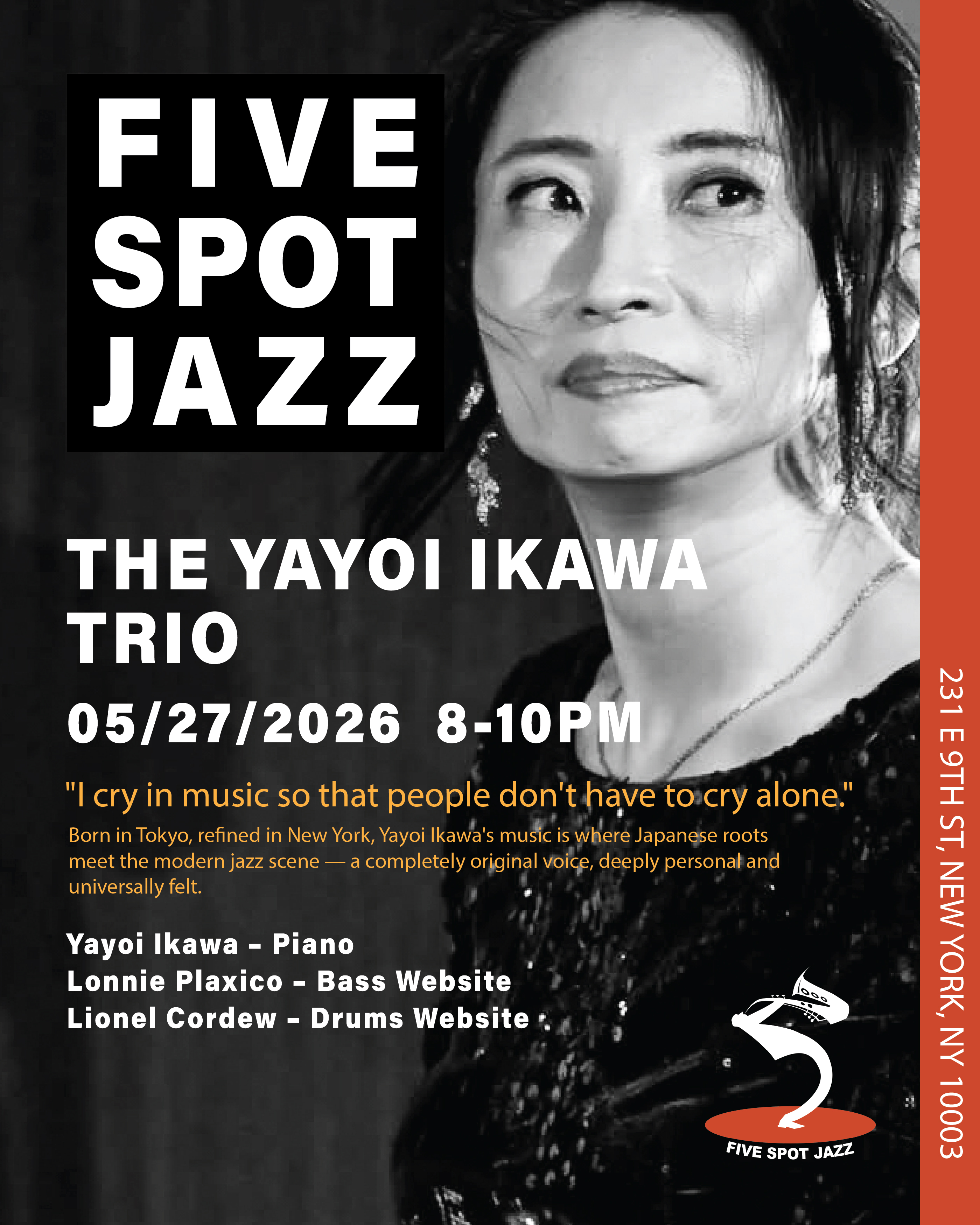 The Yayoi Ikawa Trio — jazz photo by FIVE SPOT JAZZ | All About Jazz