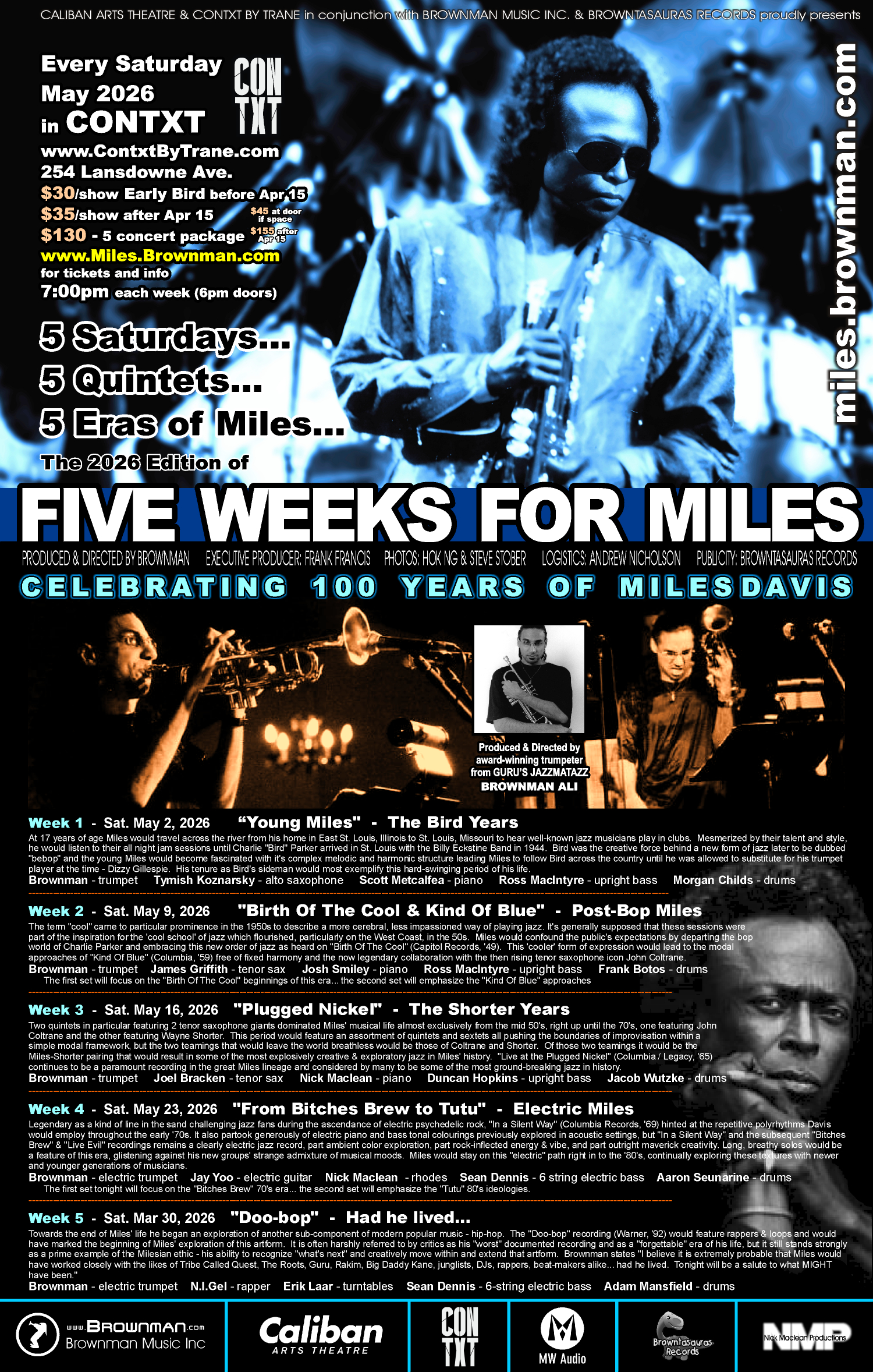 FIVE WEEKS FOR MILES -- Week 1: "Young Miles" - The Bird Years — jazz photo by Nick Maclean | All About Jazz