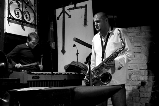 Dominik Bukowski &Amp; Darek Herbasz of Janusz Mackiewicz Quartet - Gdansk in Sept. 2007