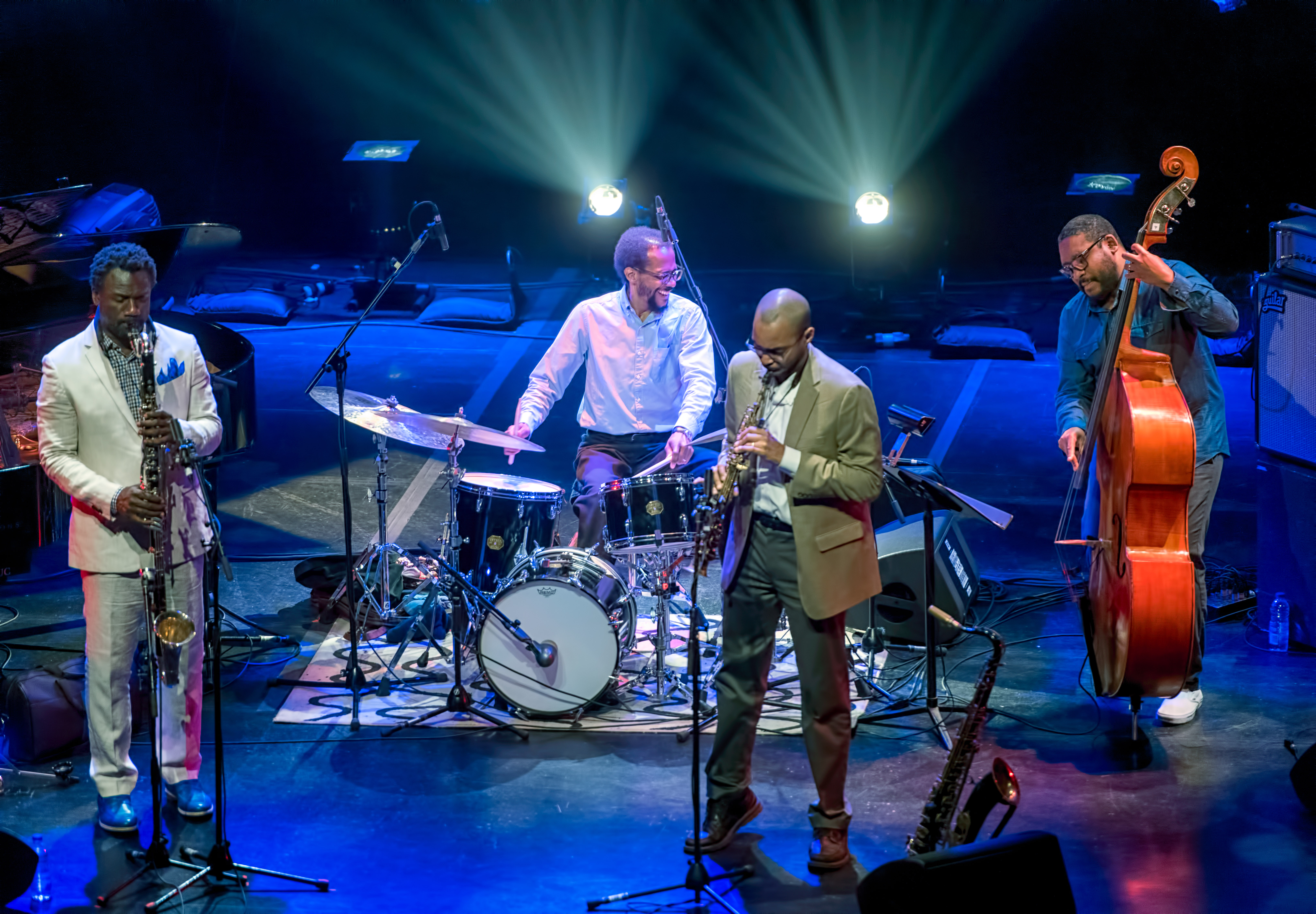 Myron Walden, Brian Blade, Melvin Butler and Christopher Thomas with Brian Blade And The Fellowship Band At The Montreal International Jazz Festival 2018