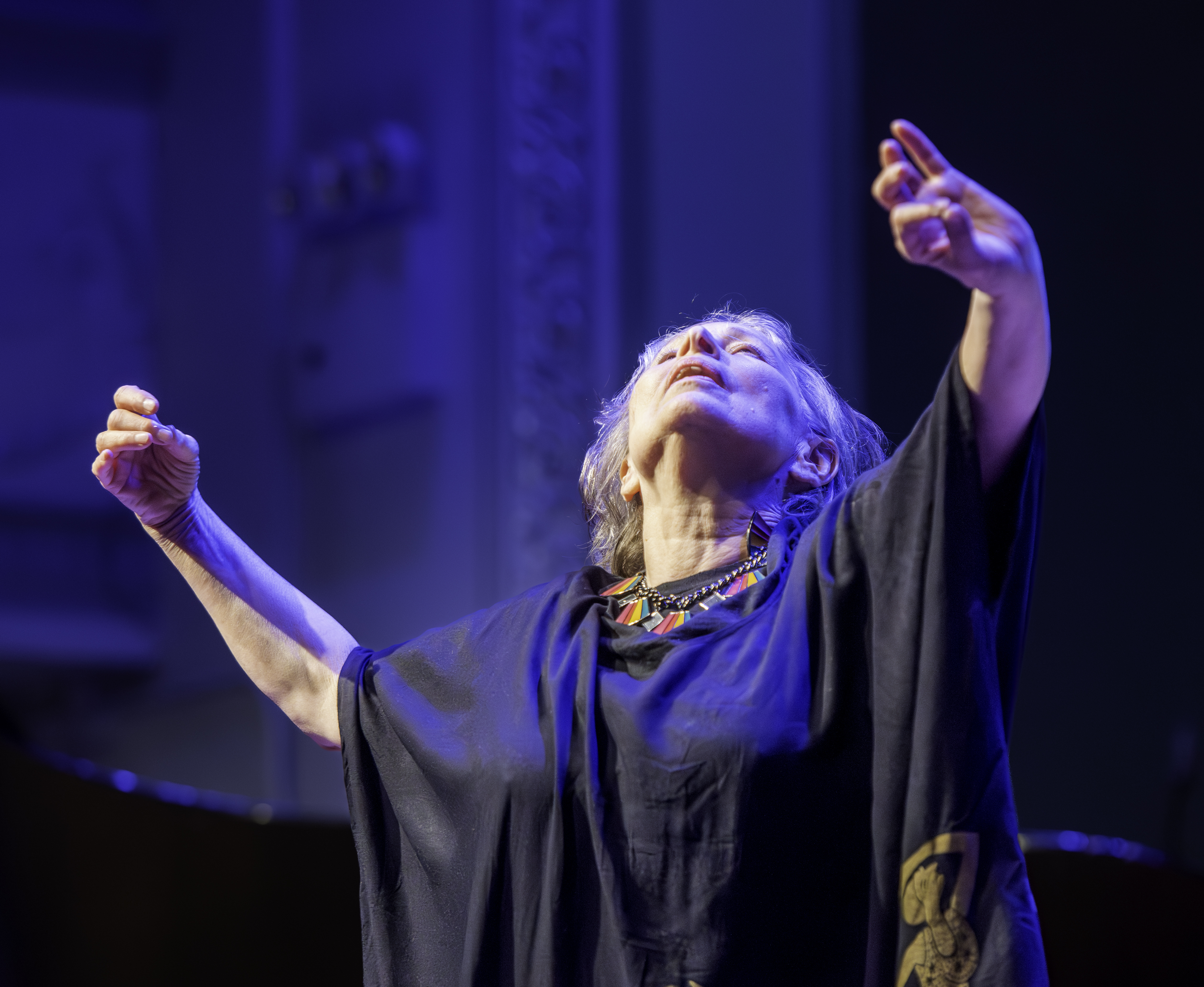 Patricia Nicholson at the Edward "Kidd" Jordan Memorial Concert at Roulette in Brooklyn