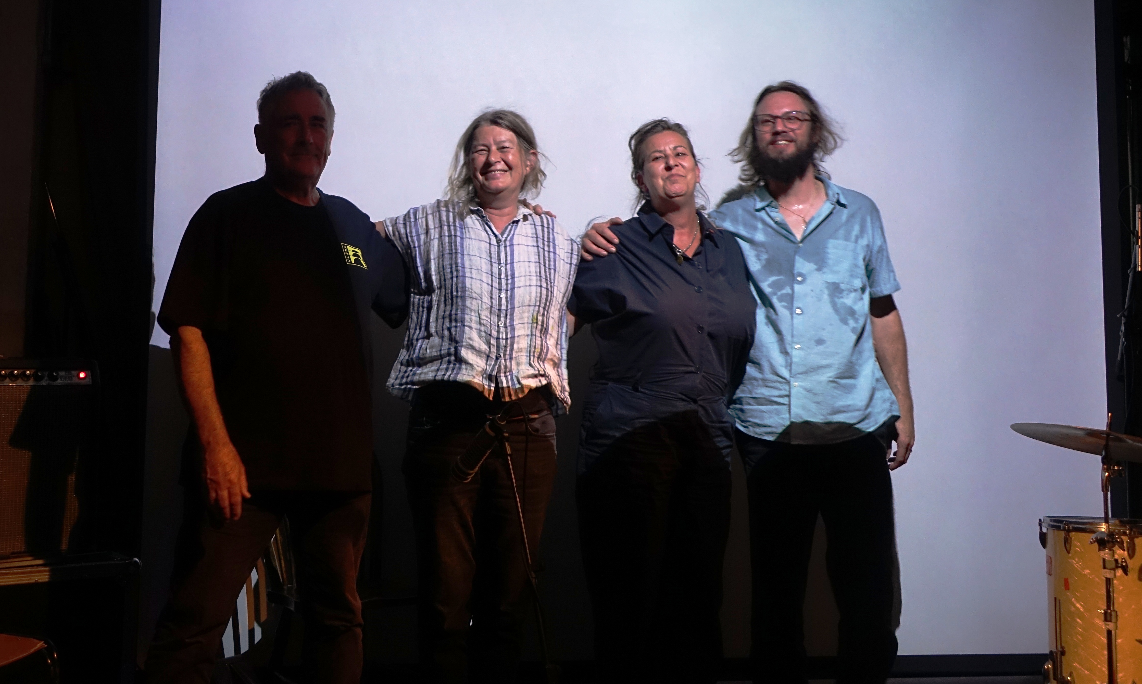 Fred Frith, Lotte Anker, Heike Liss and Samuel Duhsler at Cafe Oto, London in June 2019