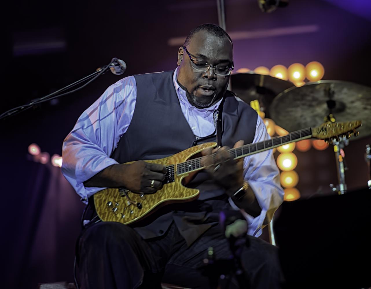 Phillip Campbell with the Campbell Brothers at the Montreal International Jazz Festival 2016