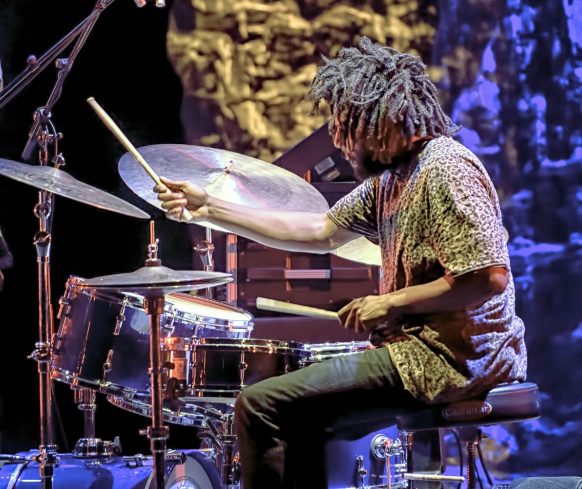 Justin Brown with the Ambrose Akinmusire Quartet at The Montreal International Jazz Festival 2017