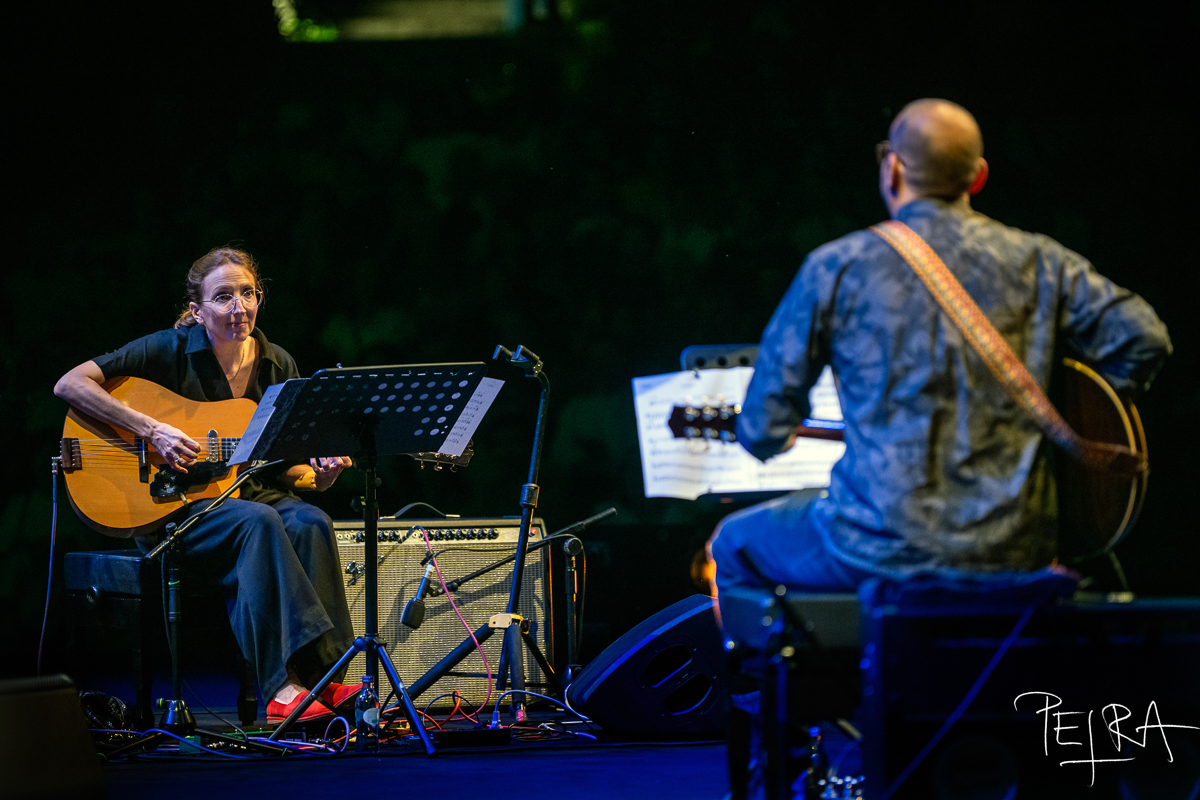 Ches Smith: Clone Row, Mary Halvorson, Liberty Ellman — jazz photo by Petra Cvelbar | All About Jazz