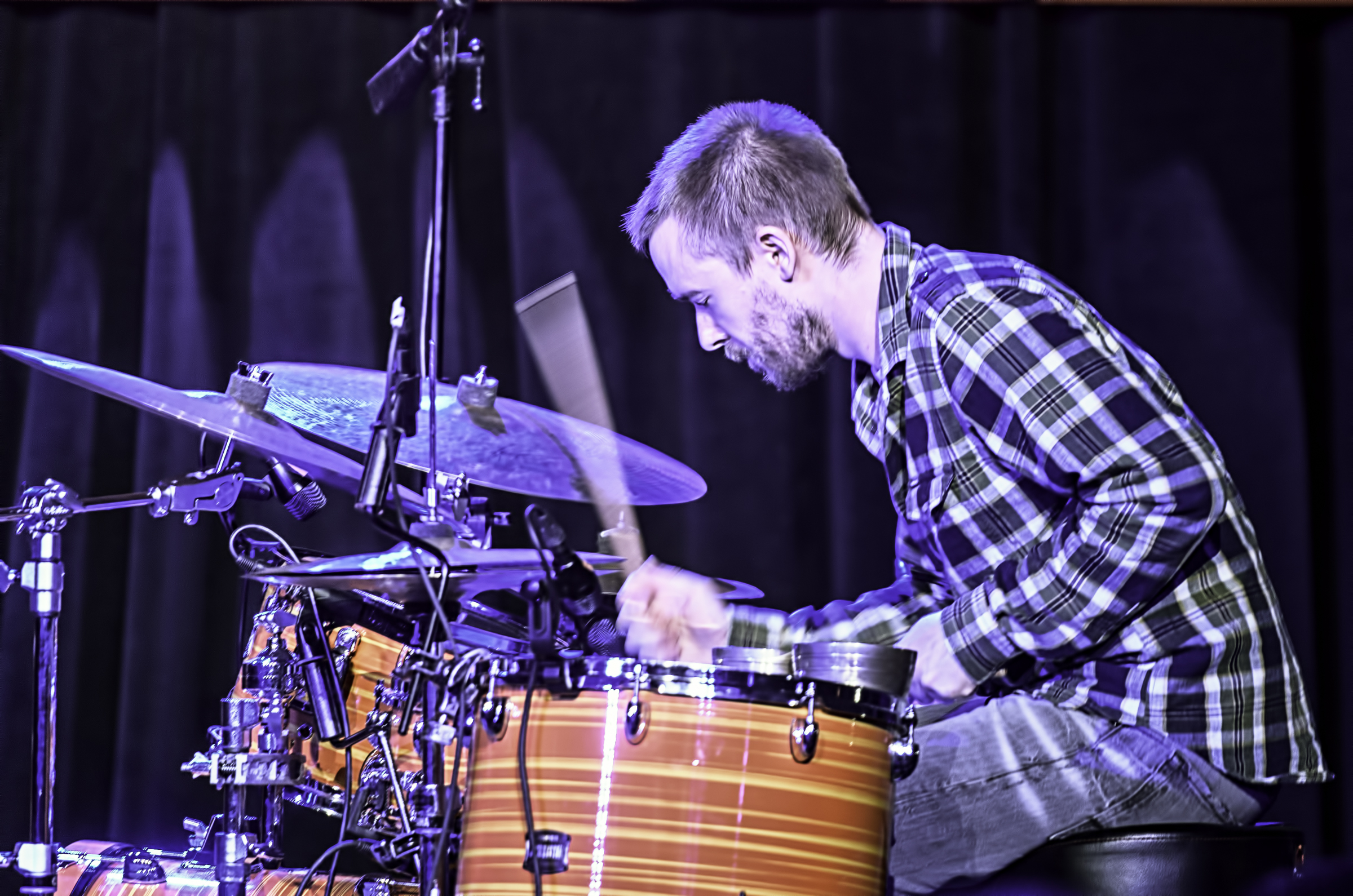 Rob Turner with GoGo Penguin at the Monterey Jazz Festival