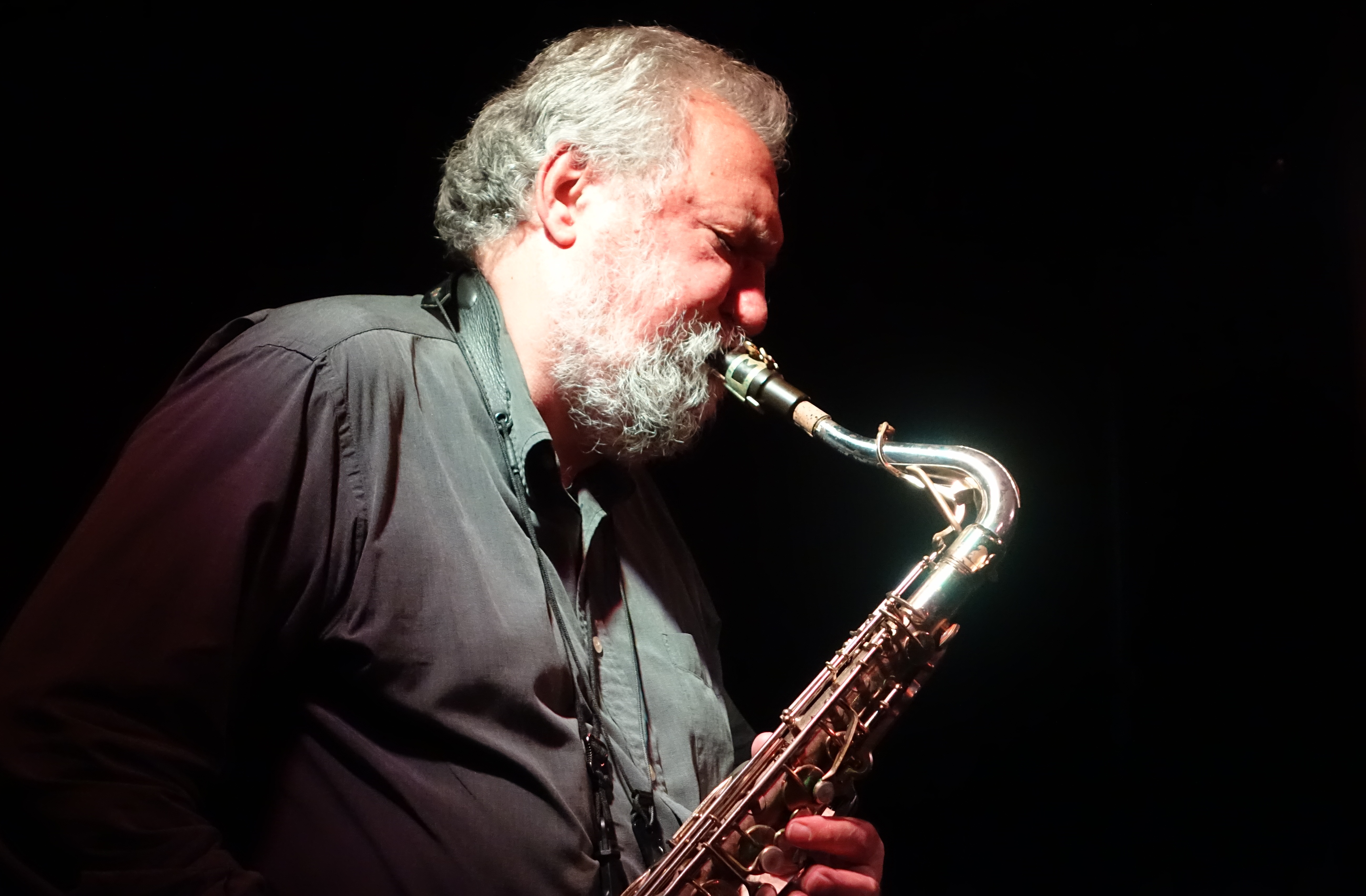 Evan Parker at the Vortex, London in July 2018