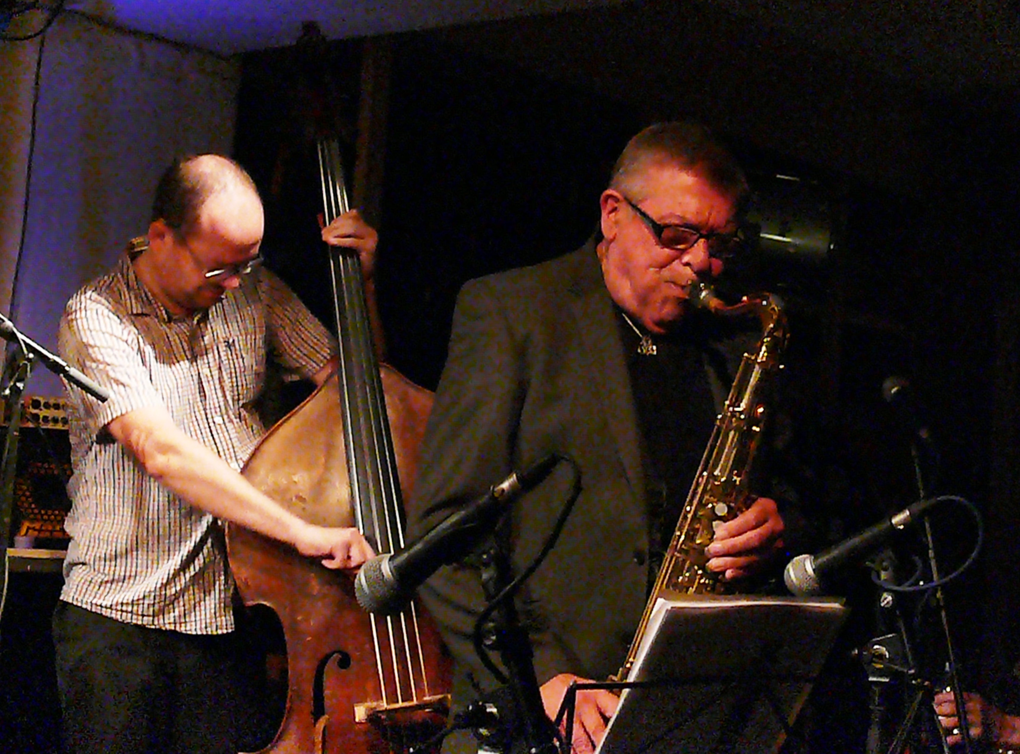 Olie Brice and Alan Skidmore at Cafe Oto, London in July 2017