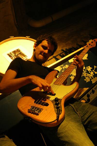 Alex Allflat During a Jam Session with "Francesco Miccolis, Guillaume Perret, Marc Mean and Alex Allflat" at the Cully Jazz Fest