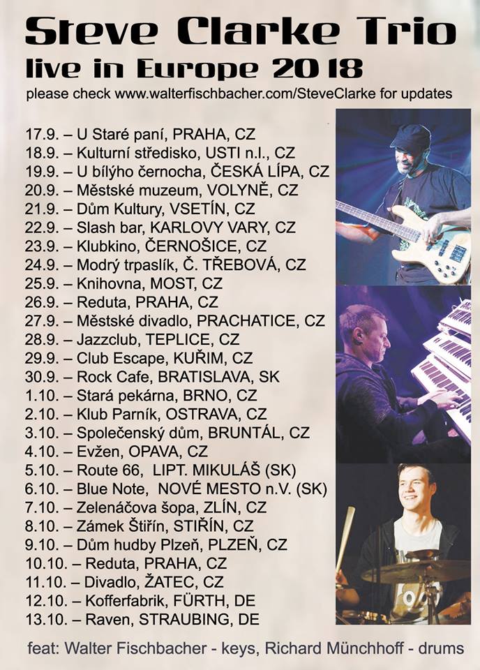 S. Clarke Trio 2018 European Tour