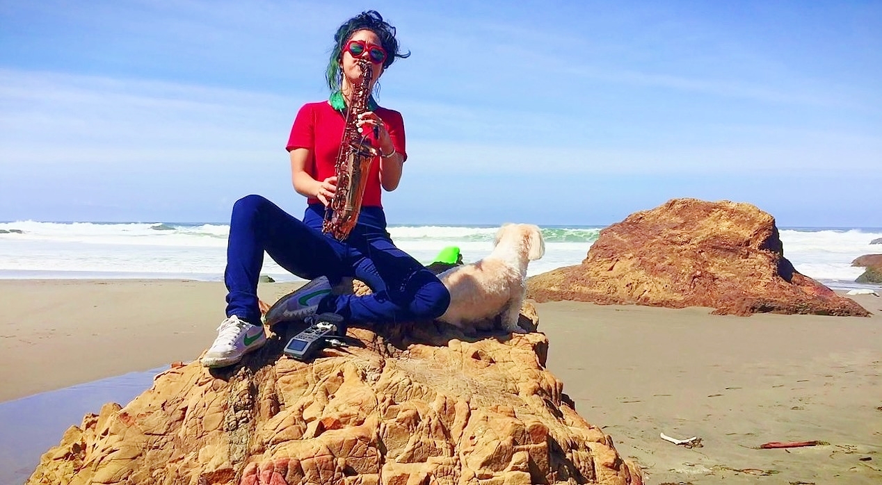 Grace Kelly Playing on the Beach, Fort Bragg CA