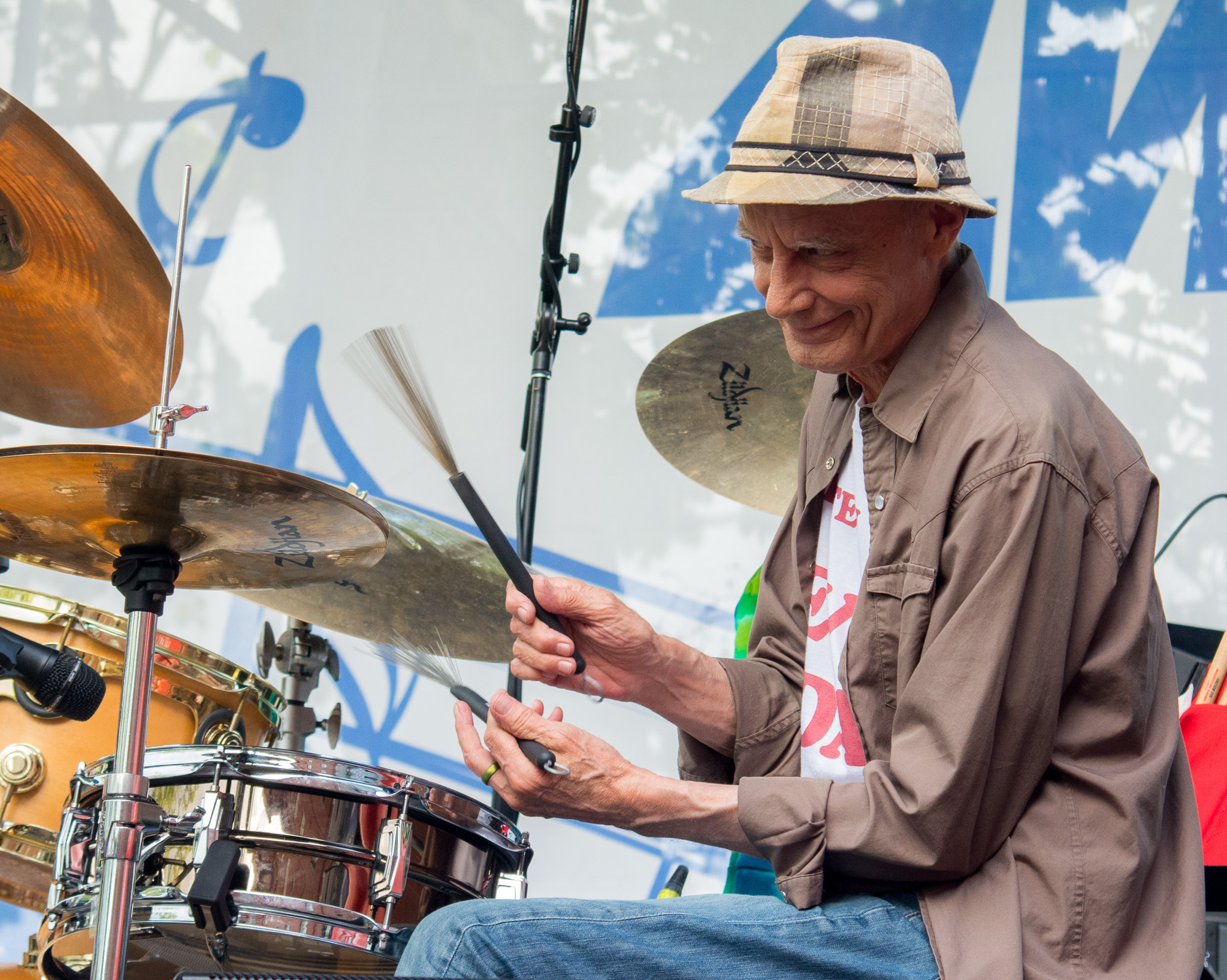 Johnny Vidacovich at French Quarter Fest 2022