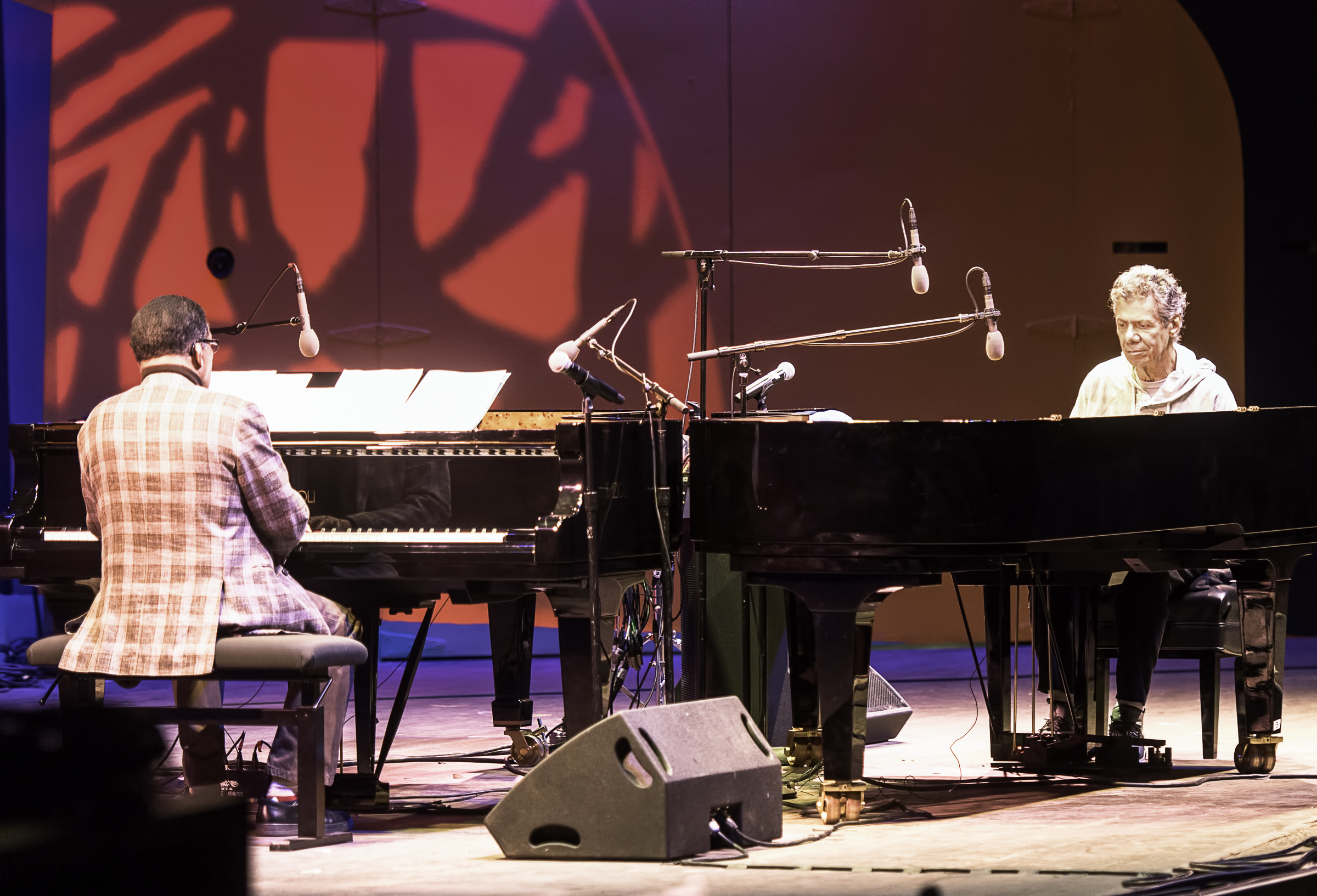 Herbie Hancock and Chick Corea at the Monterey Jazz Festival