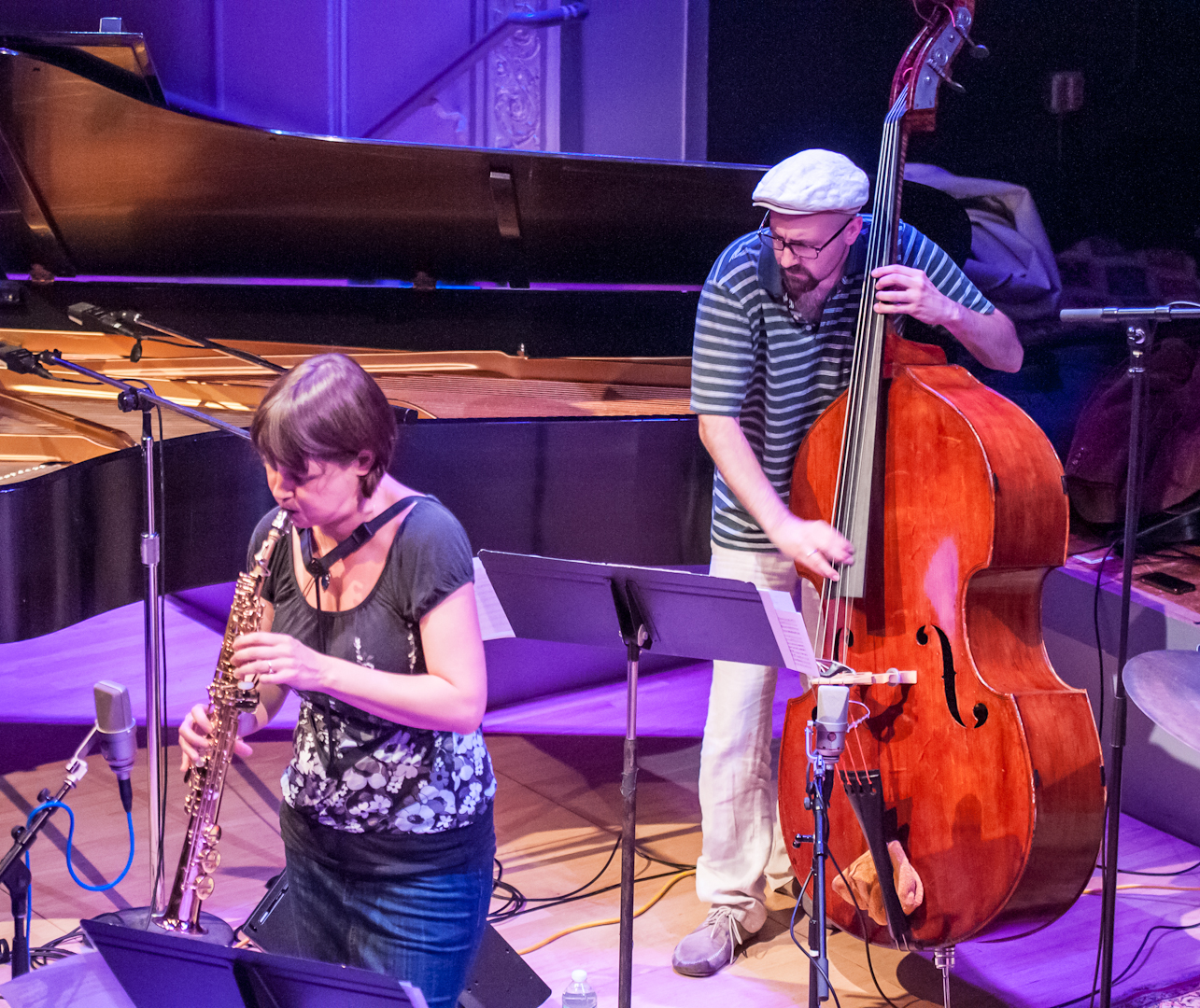 Ingrid Laubrock and John Hebert with Anti-House at the Vision Festival 2012