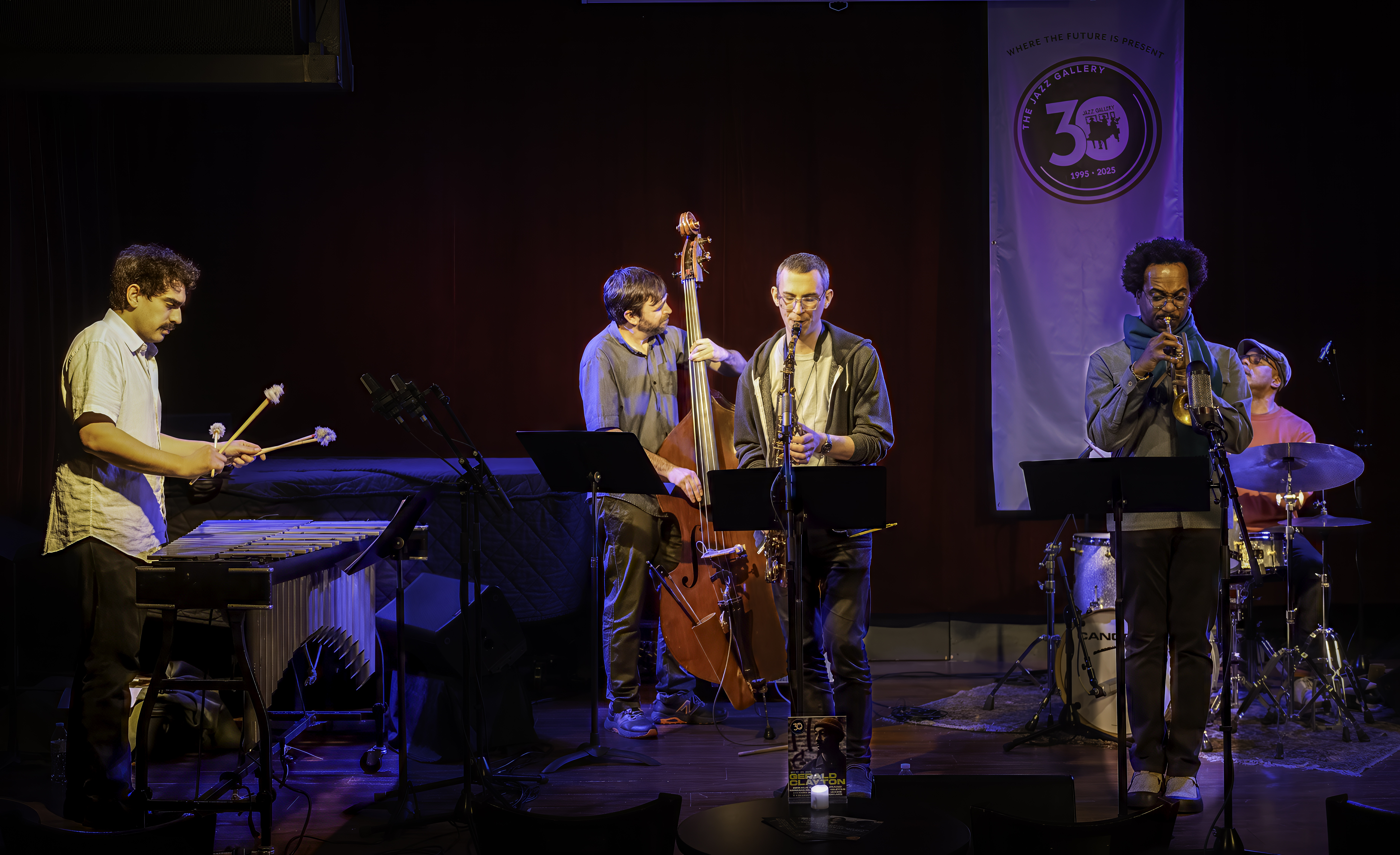 Victor Vieira Branco, Matt Engle, Bryan Rogers, Jonathan Finlayson, and Chad Taylor at the Jazz Gallery