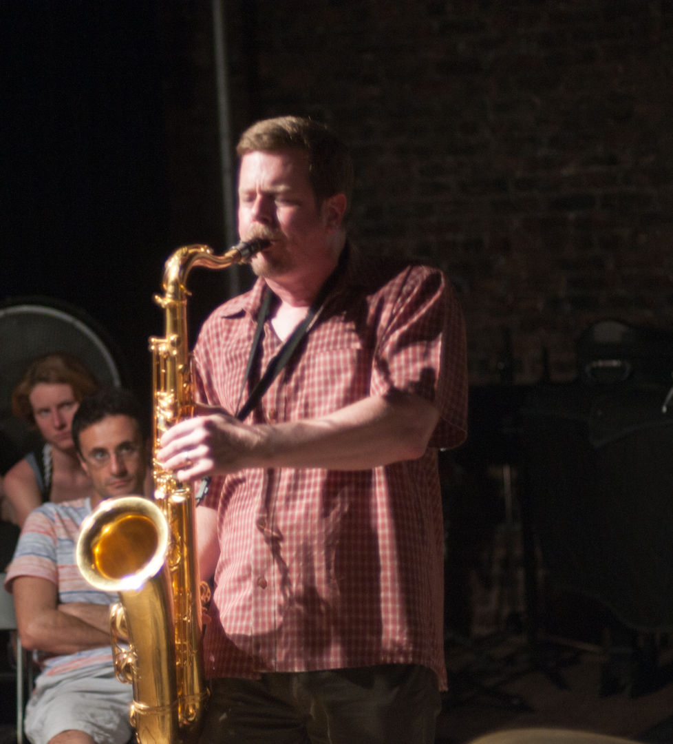 Ken Vandermark with Chad Taylor at the Stone