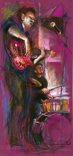 Jazz.Pastel on Paper.70x35cm.2006