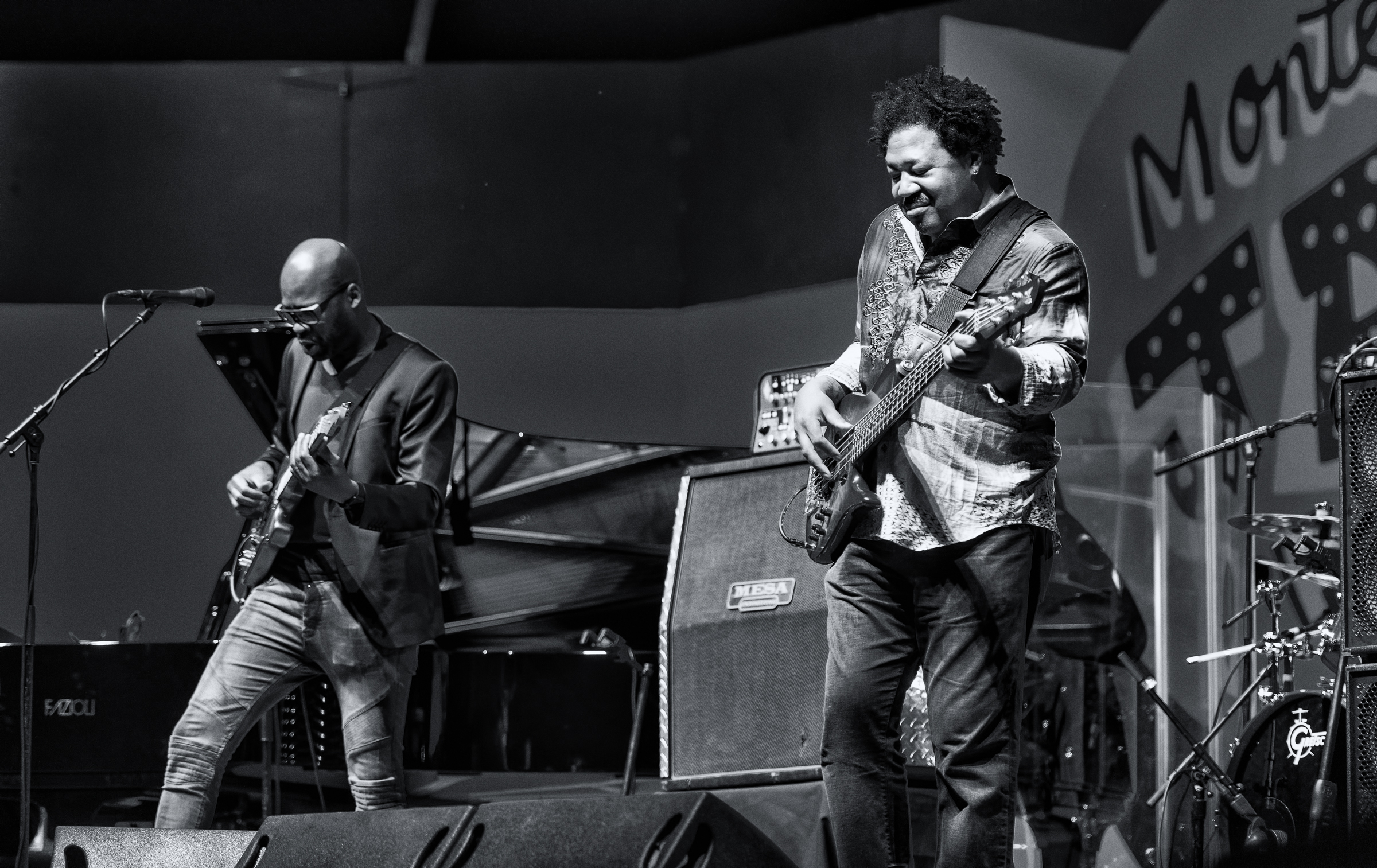 Lionel Loueke and James Genus with Herbie Hancock at the Monterey Jazz Festival