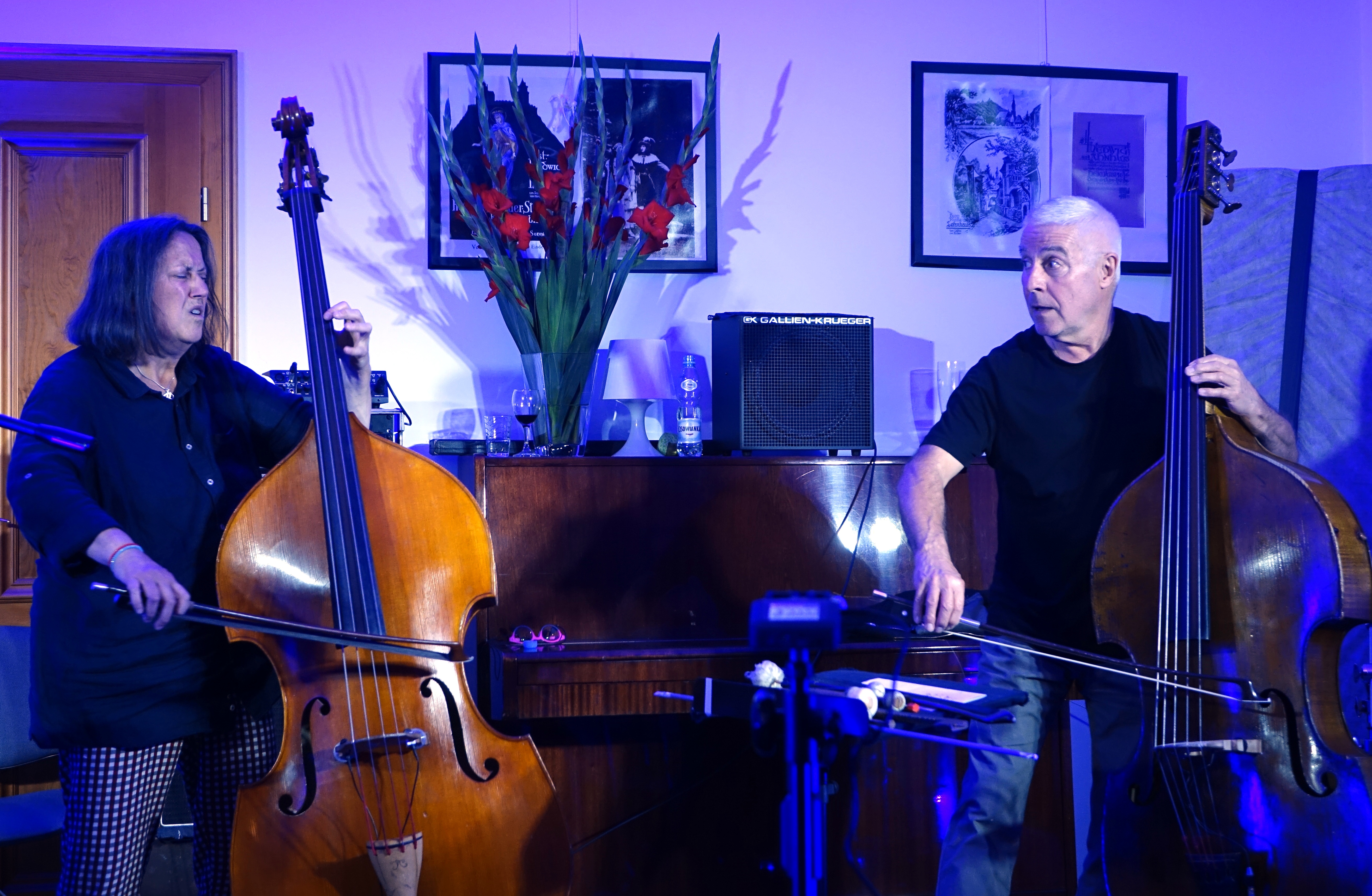 Joëlle Léandre and Barry Guy at Wlen, Poland in September 2018