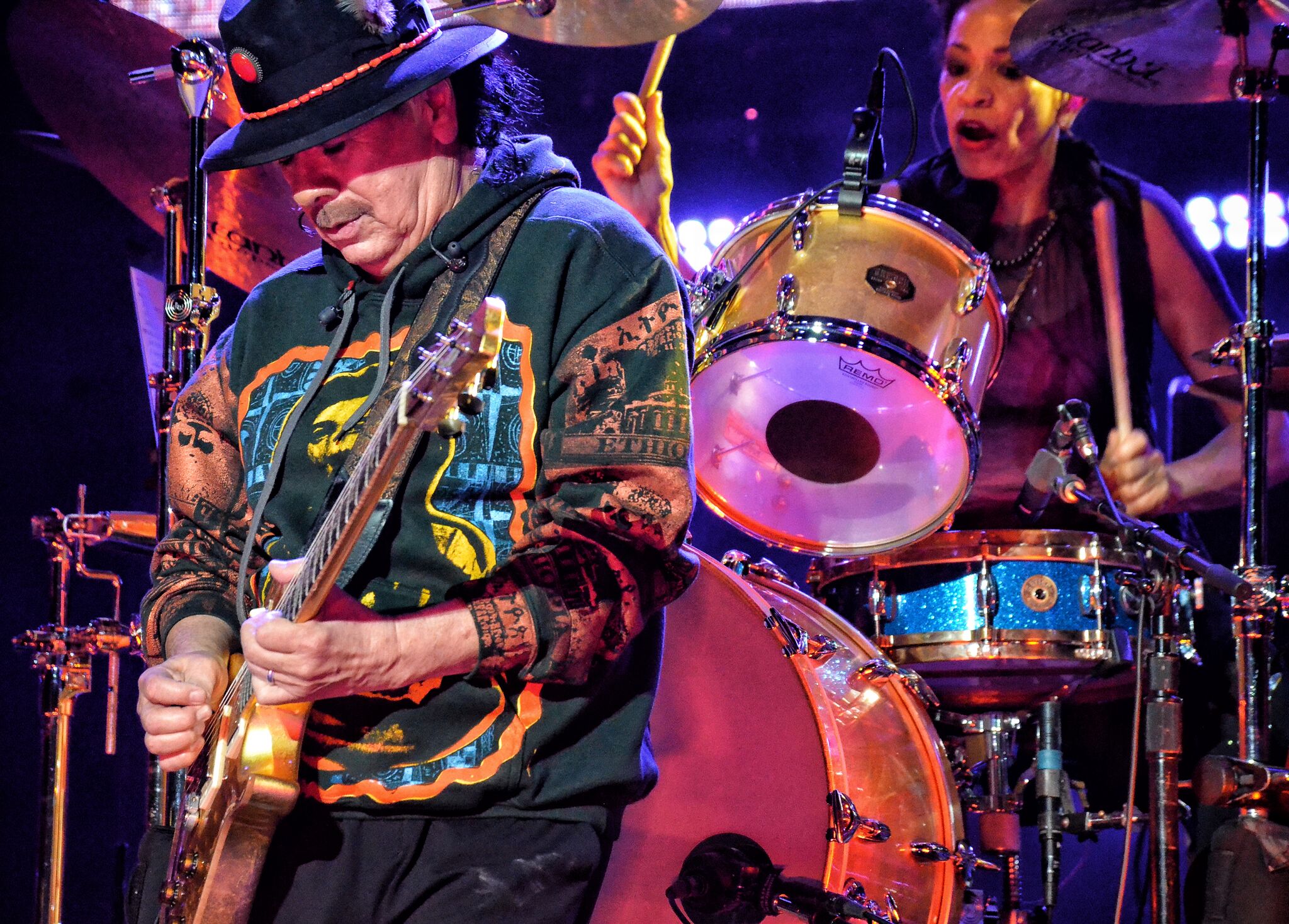 Santana and The Doobie  Brothers at Northwell Health at Jones Beach on 8-25-2019. 