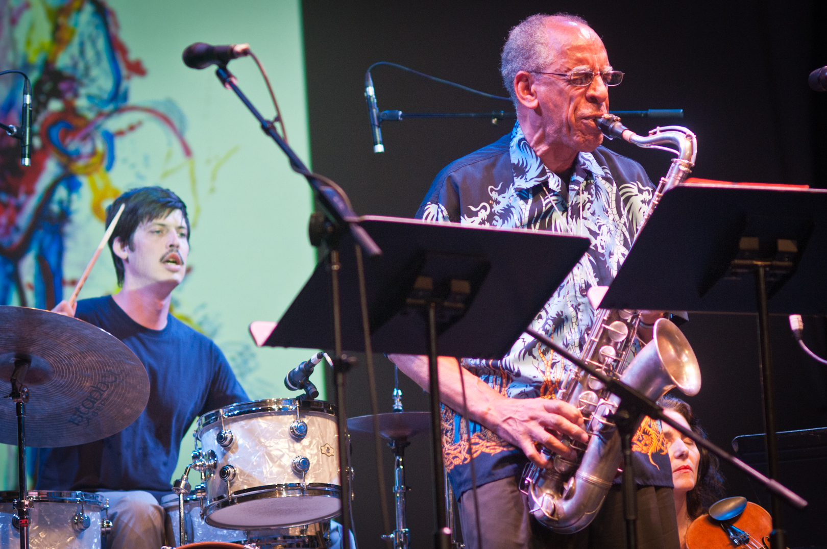 Ches Smith and John Tchicai with Ascension Unending at the Vision Festival 2011