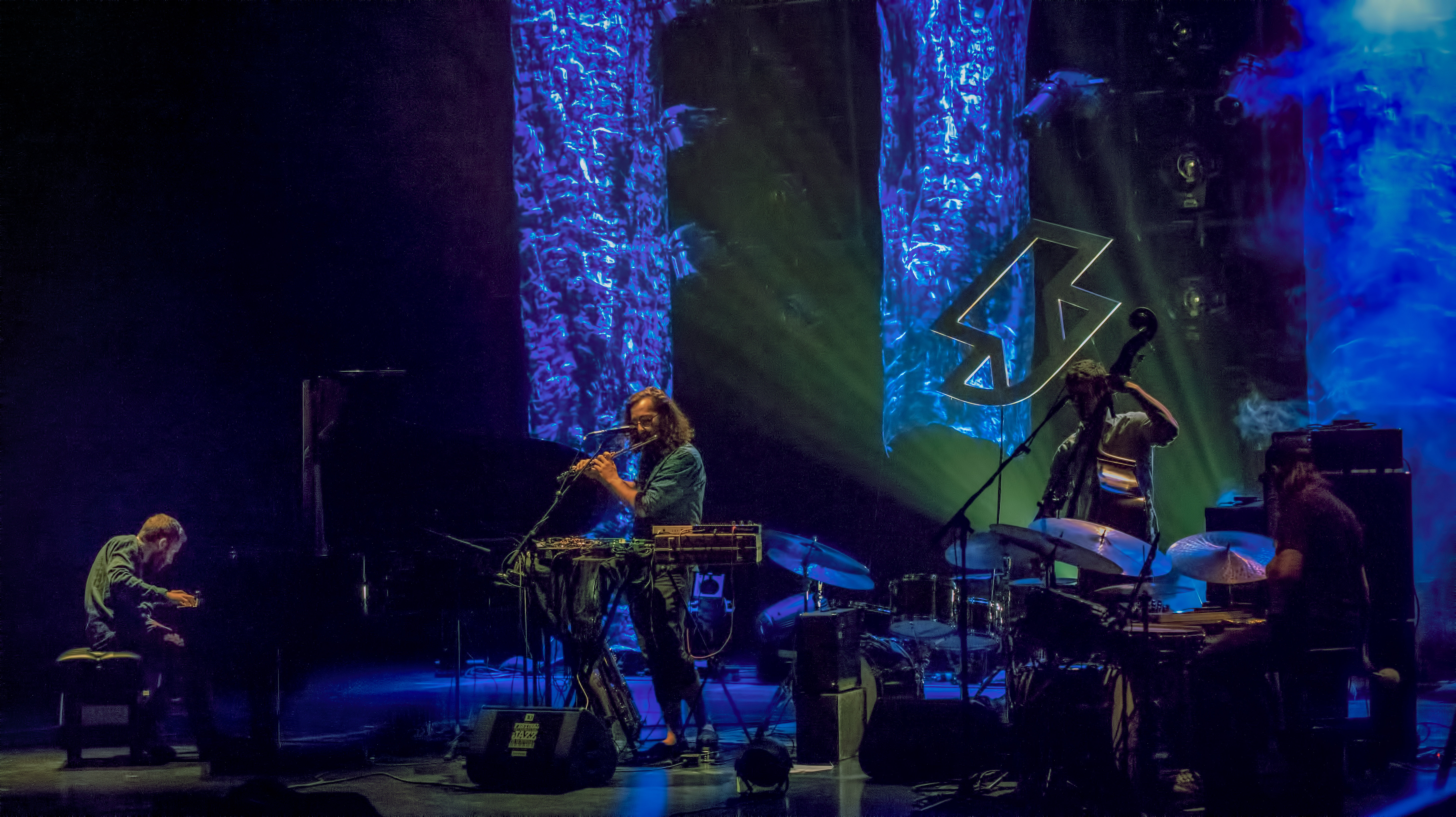 Arnaud Spick Saucier, Alex Dodier, Etienne Dextraze And Philippe Lussier Baillargeon With Shpik At The Montreal International Jazz Festival 2018