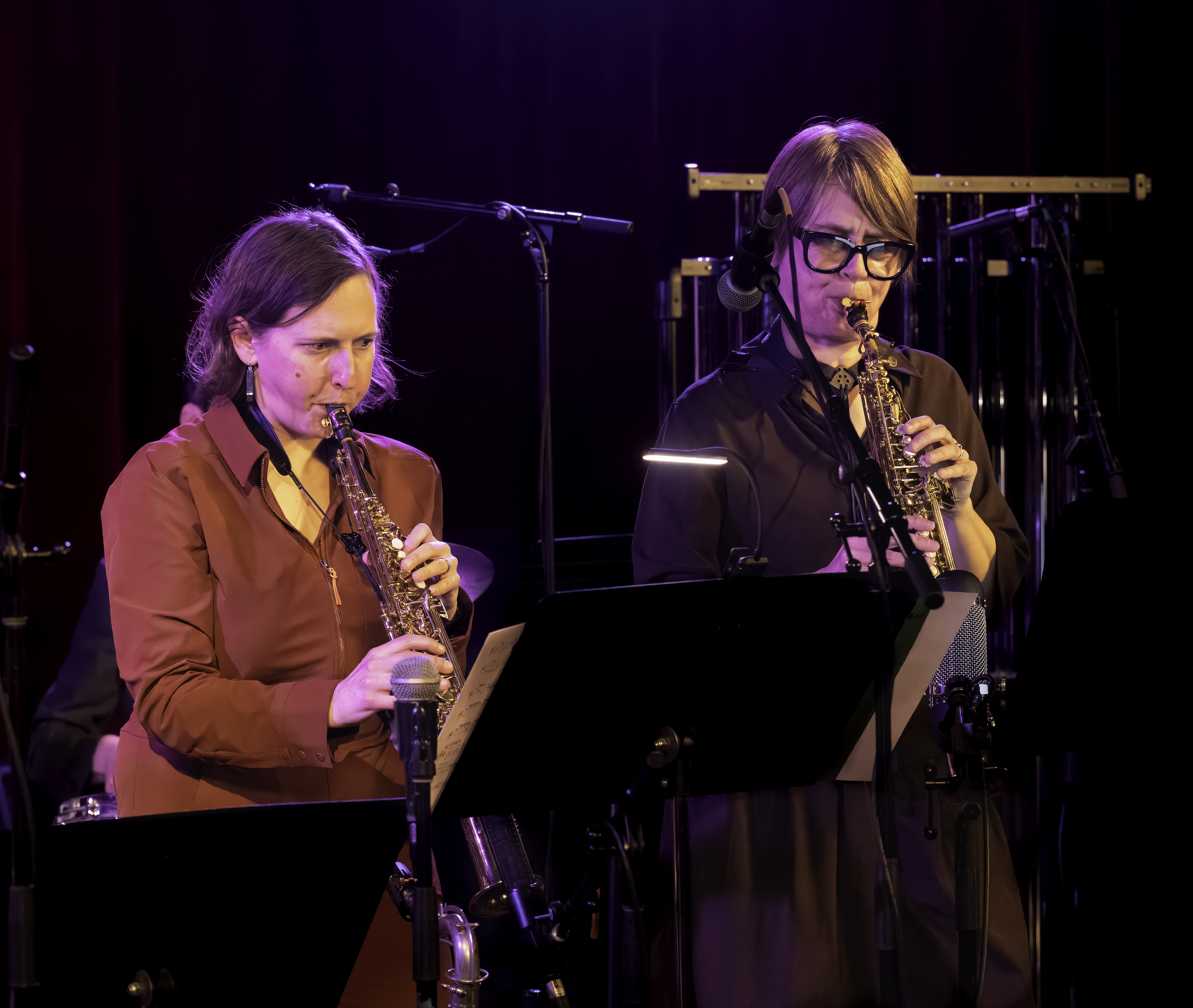 Anna Webber and Ingrid Laubrock With the Anna Webber Nonet at the NYC Jazz Gallery