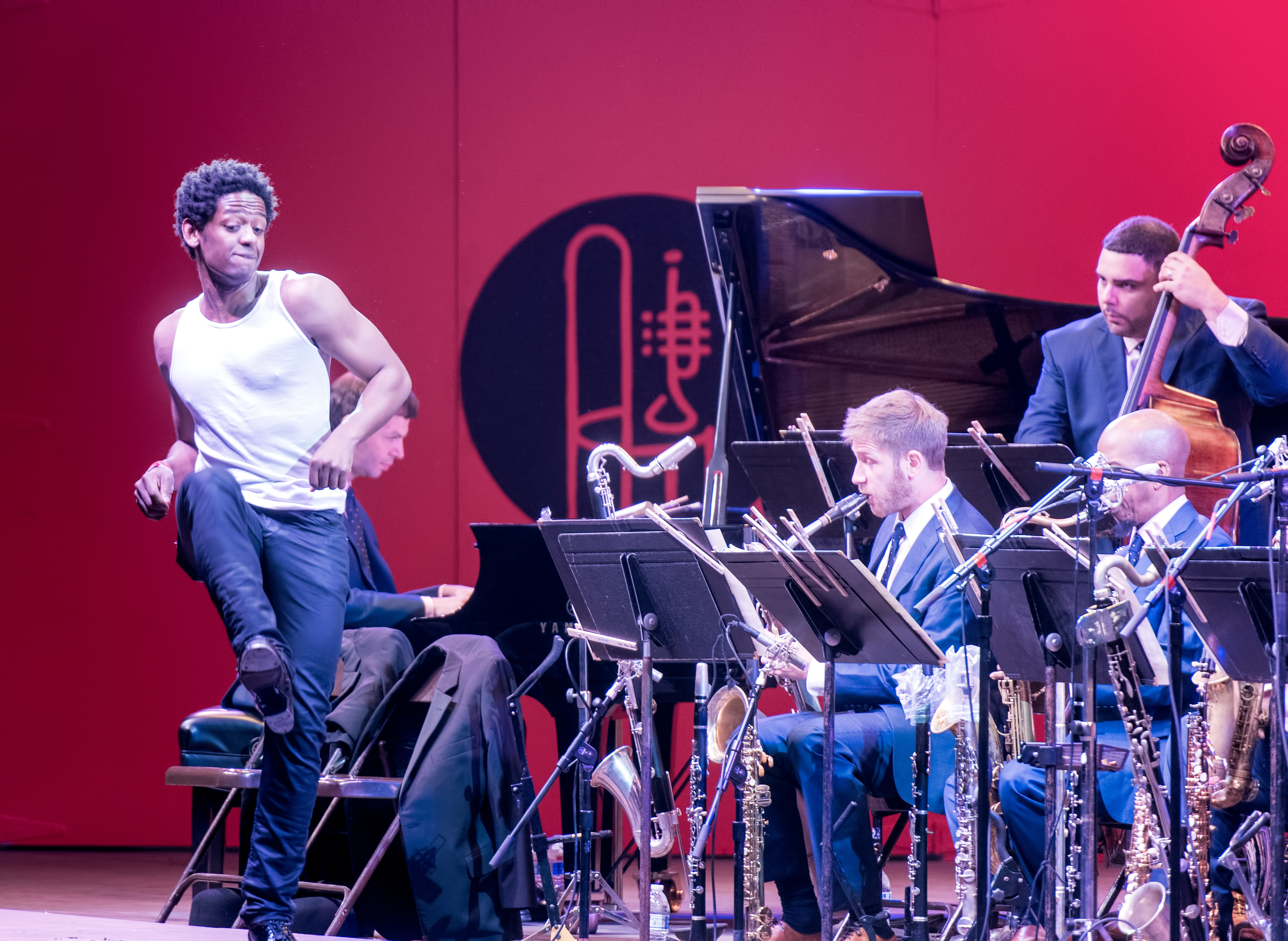 Jared Grimes with the Jazz at Lincoln Center Orchestra at the Monterey Jazz Festival 2018