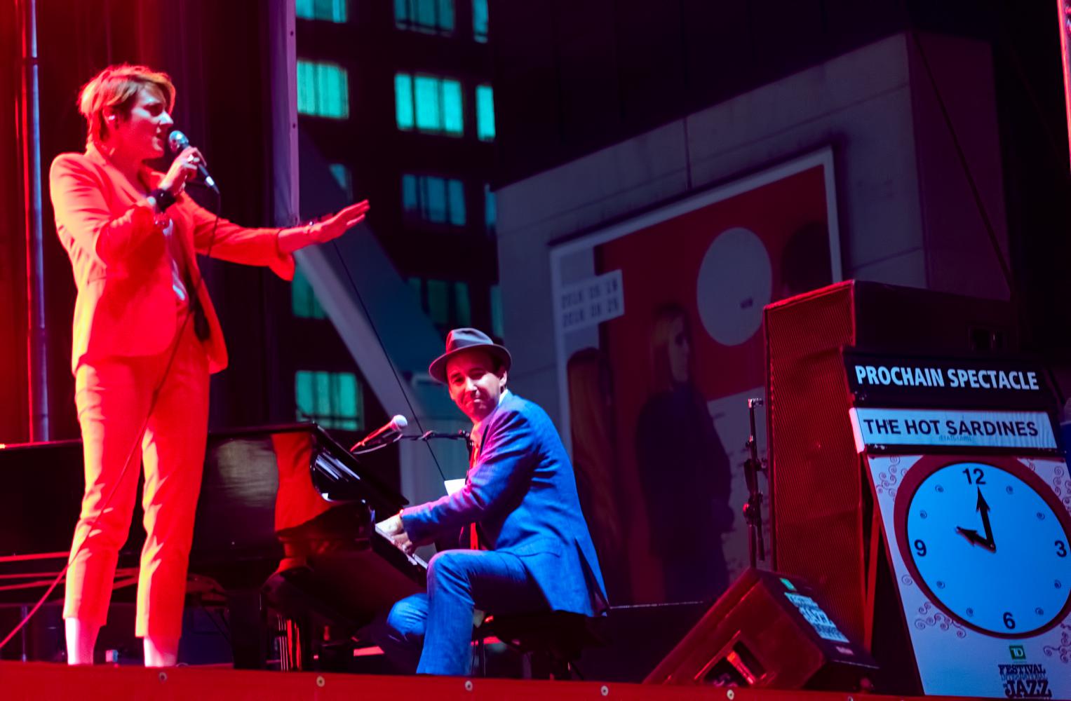 Elizabeth Bougerol and Evan Palozzo with the Hot Sardines at The Montreal International Jazz Festival 2016