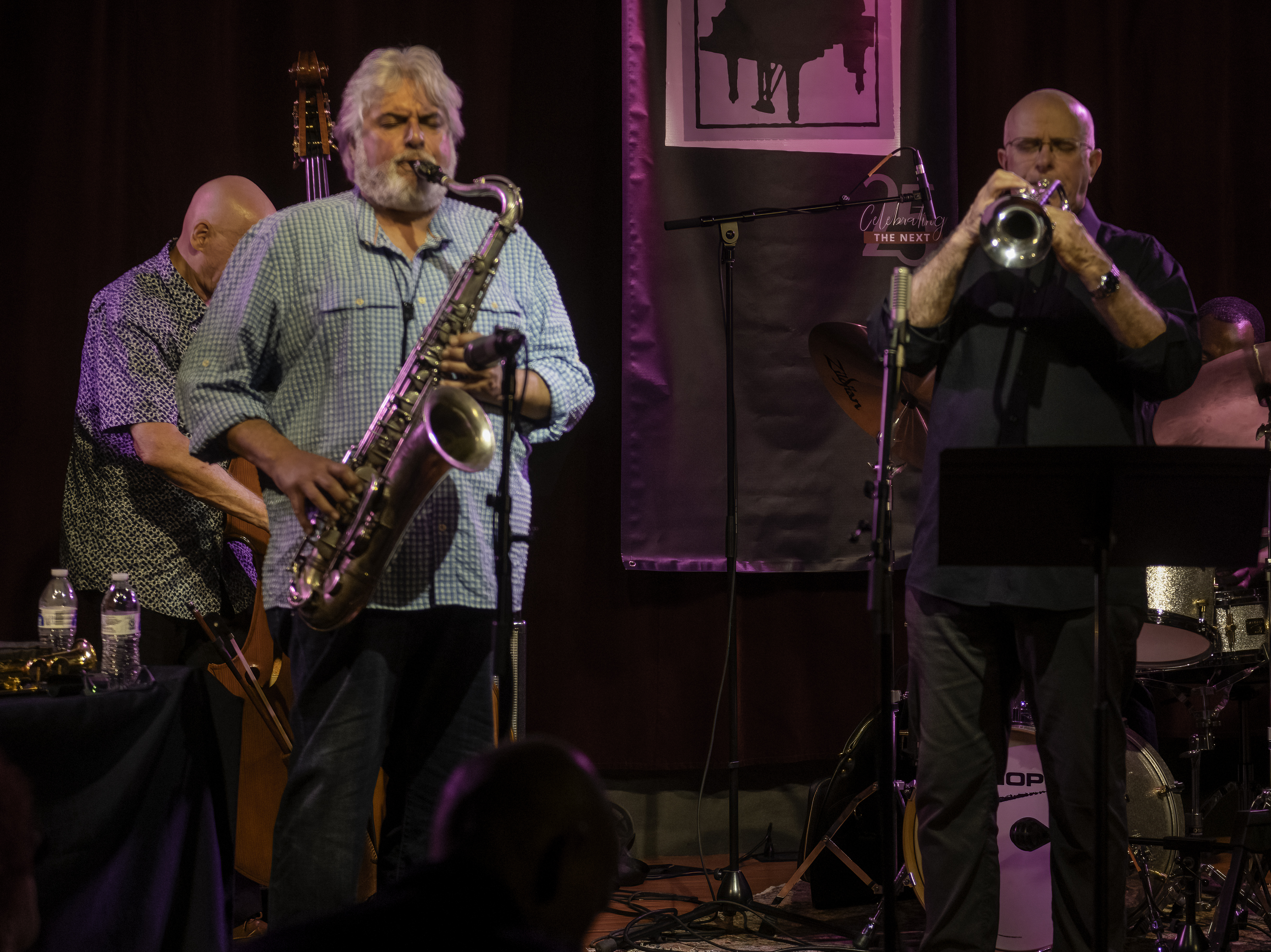 Tony Malaby, Mark Helias, and Dave Ballou, and Ben Monder with Firebath at the NYC Jazz Gallery